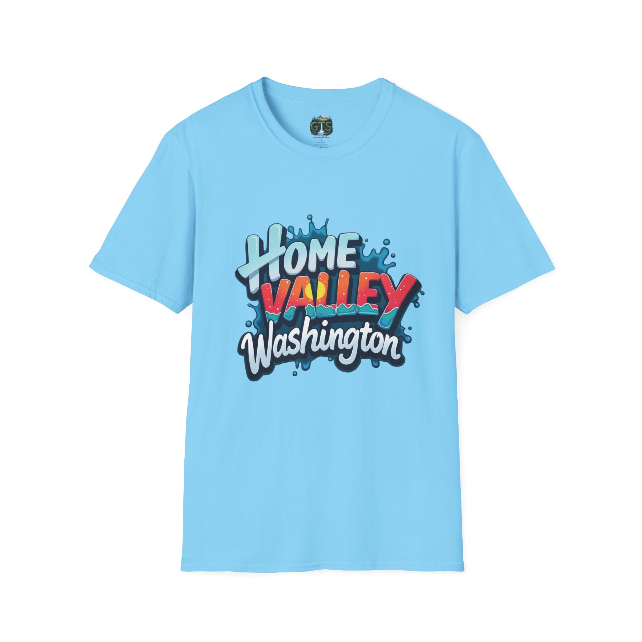Home Valley Washington T-Shirt – Retro Graffiti Local Proud Tee - Image 37