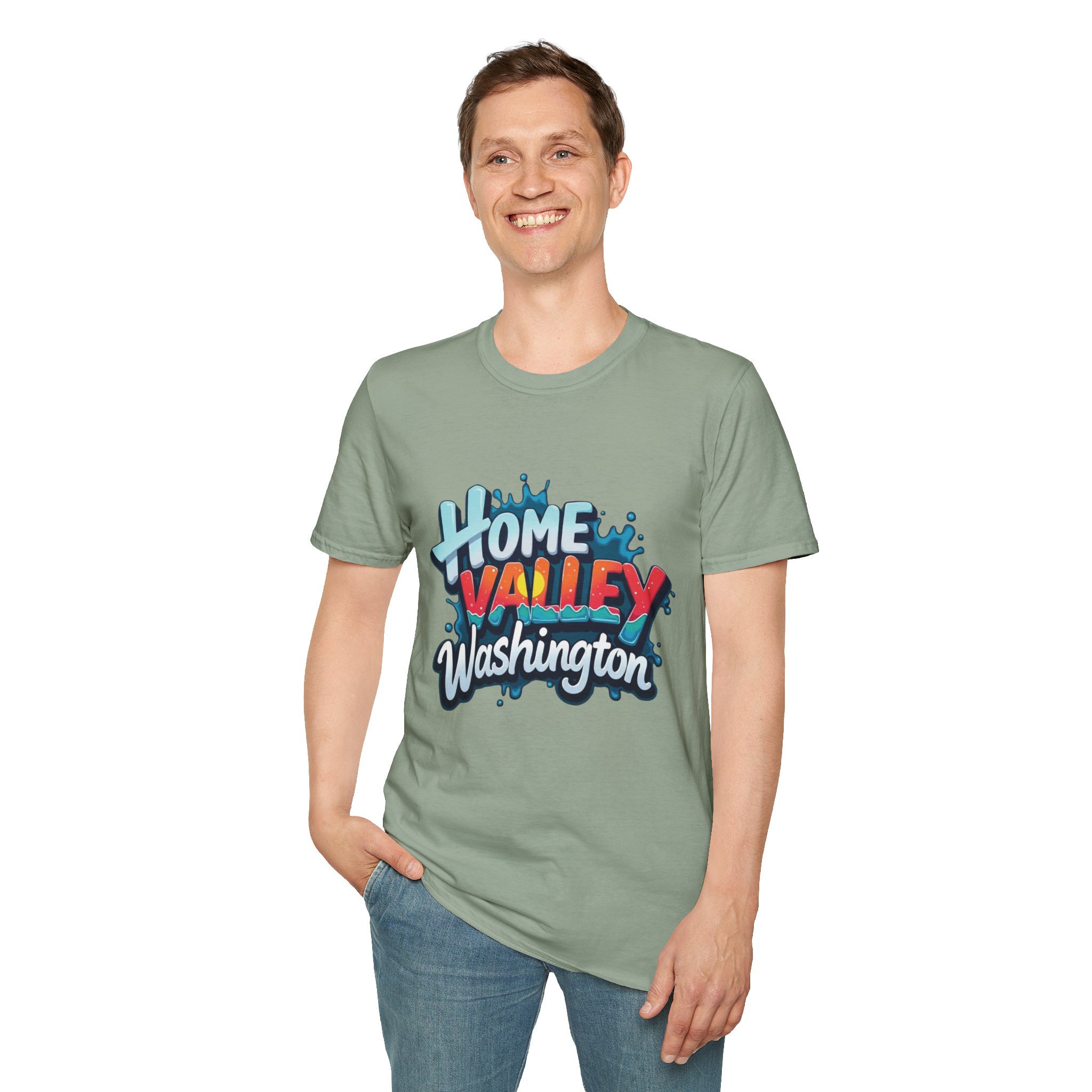 Home Valley Washington T-Shirt – Retro Graffiti Local Proud Tee - Image 28