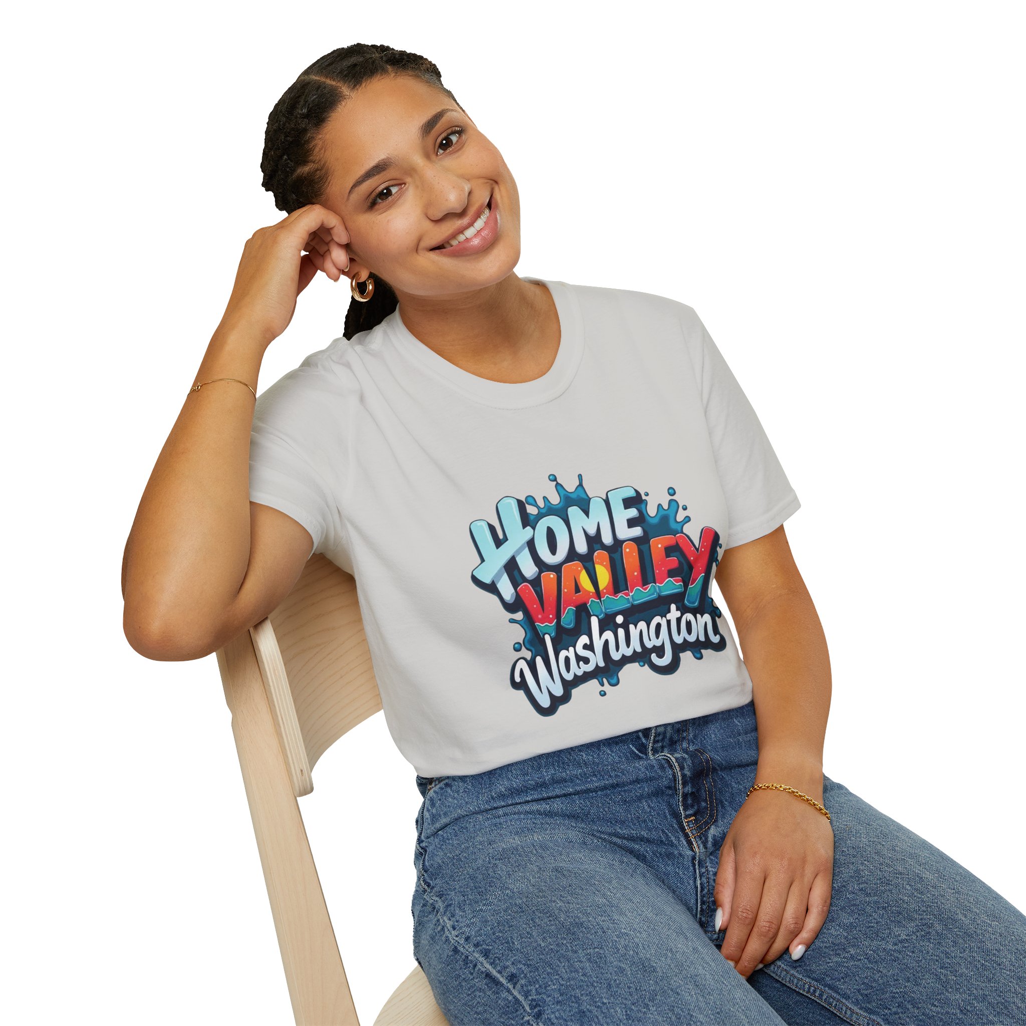 Home Valley Washington T-Shirt – Retro Graffiti Local Proud Tee - Image 15