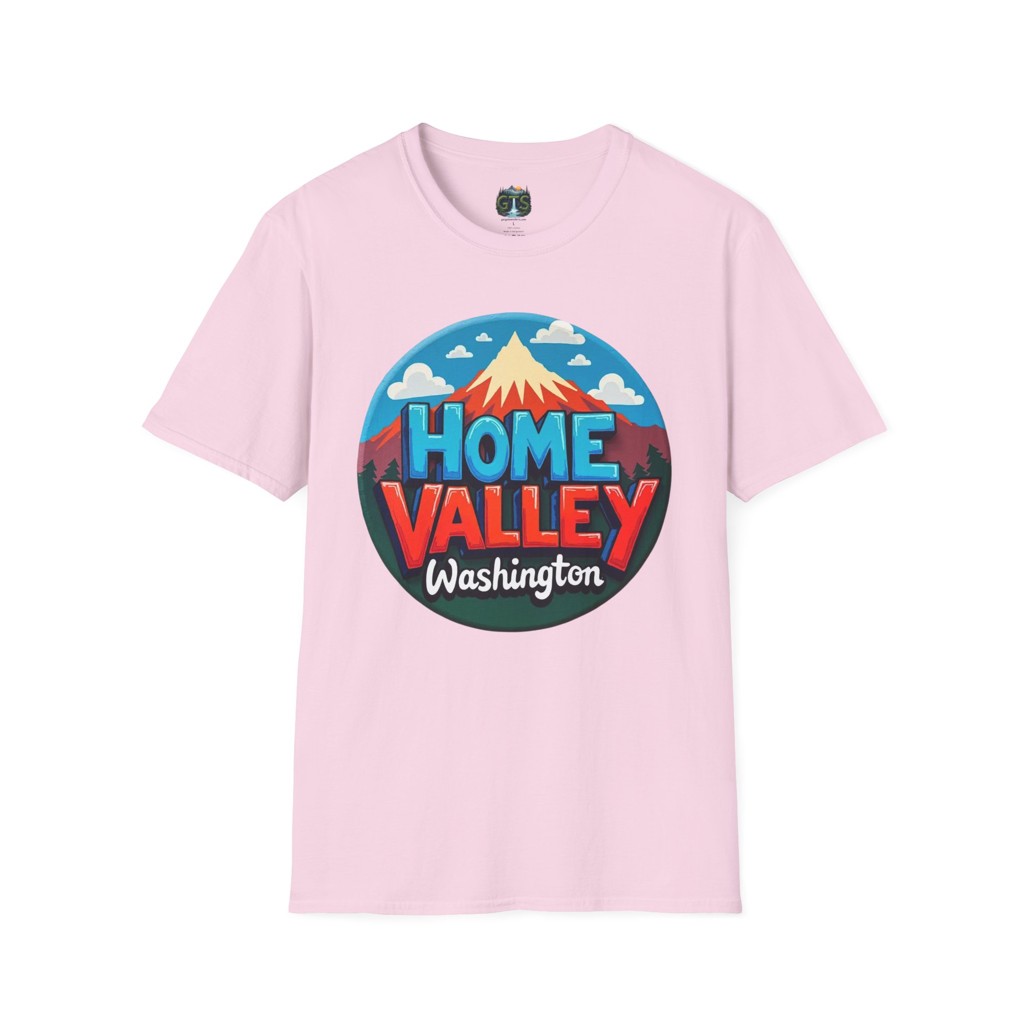 Home Valley Washington T-Shirt – Retro Mountain Badge Graphic - Image 61
