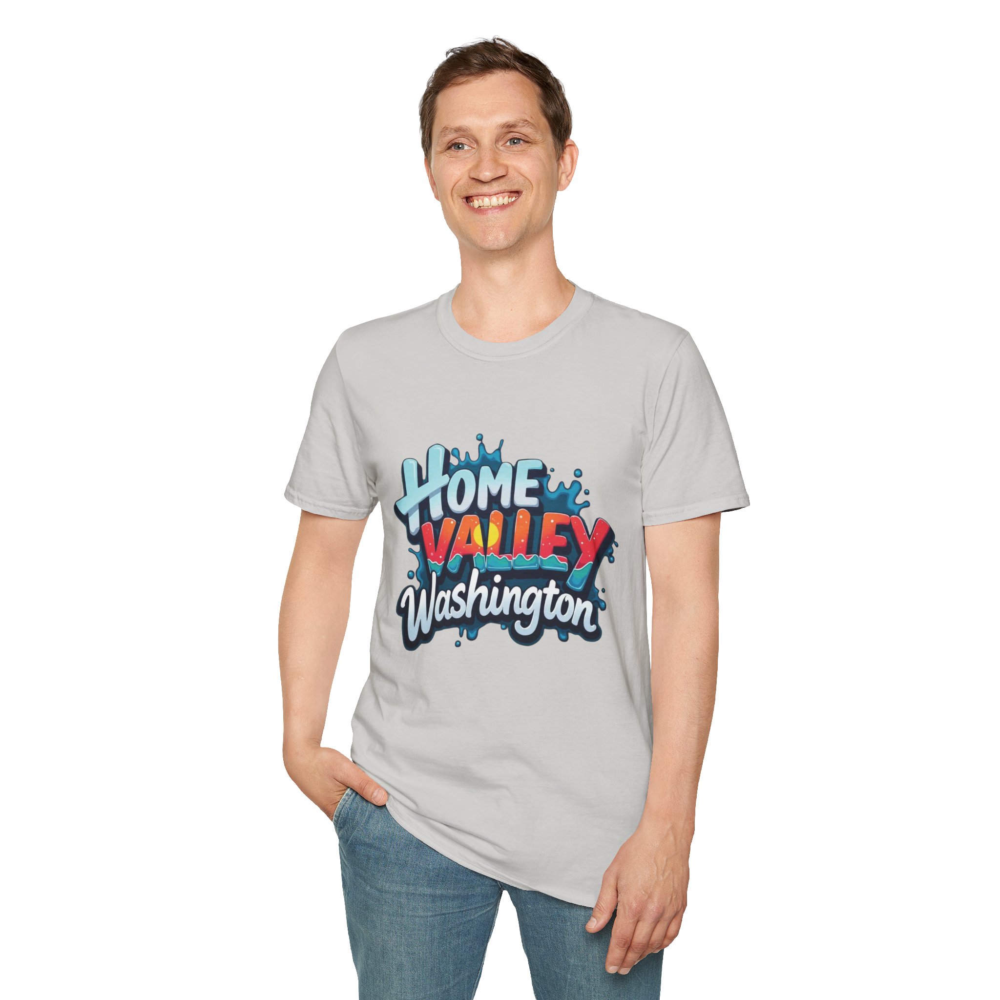 Home Valley Washington T-Shirt – Retro Graffiti Local Proud Tee - Image 16