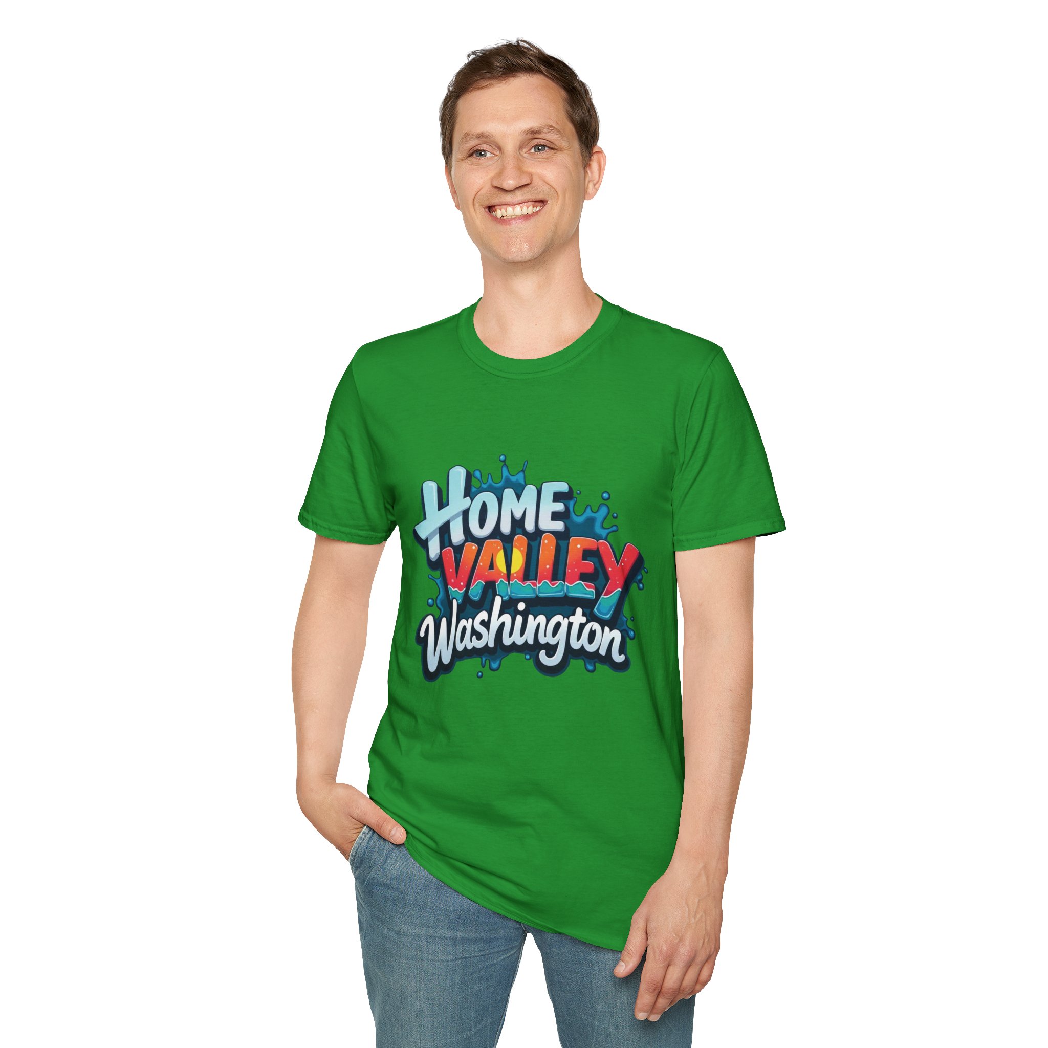 Home Valley Washington T-Shirt – Retro Graffiti Local Proud Tee - Image 36