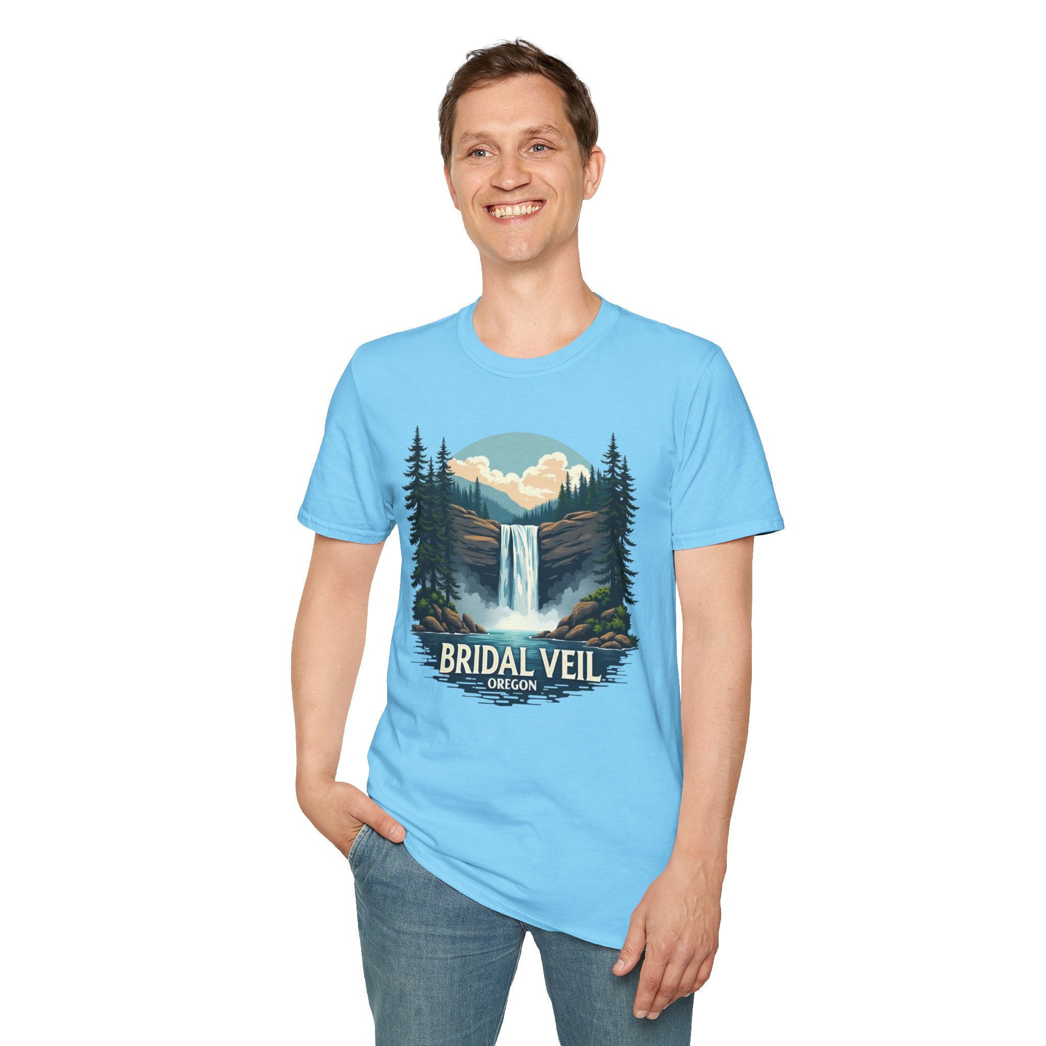 Bridal Veil Oregon T-Shirt — Scenic Waterfall Nature Tee - Image 35