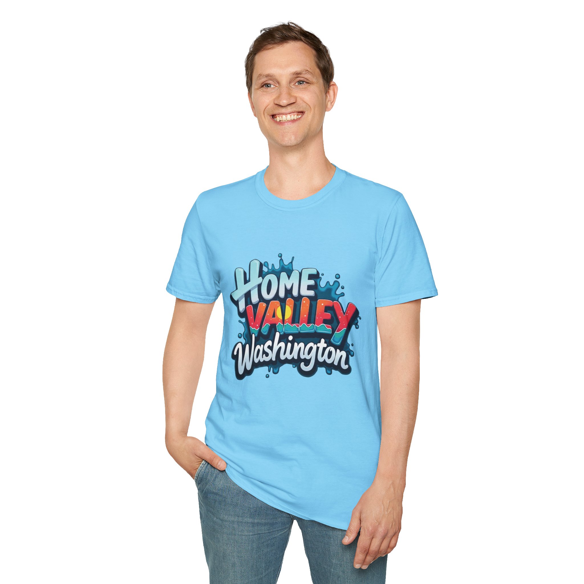 Home Valley Washington T-Shirt – Retro Graffiti Local Proud Tee - Image 40
