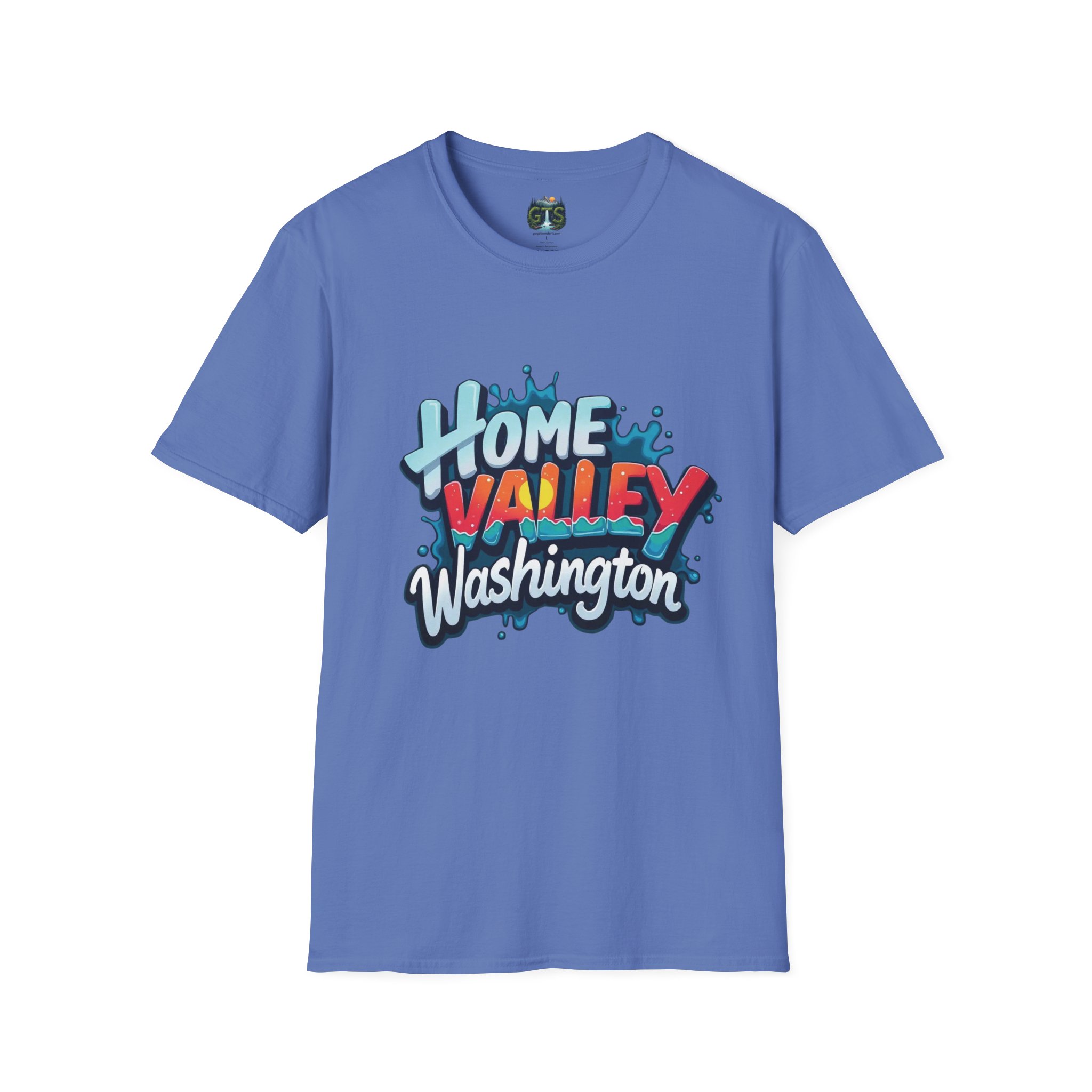 Home Valley Washington T-Shirt – Retro Graffiti Local Proud Tee - Image 45