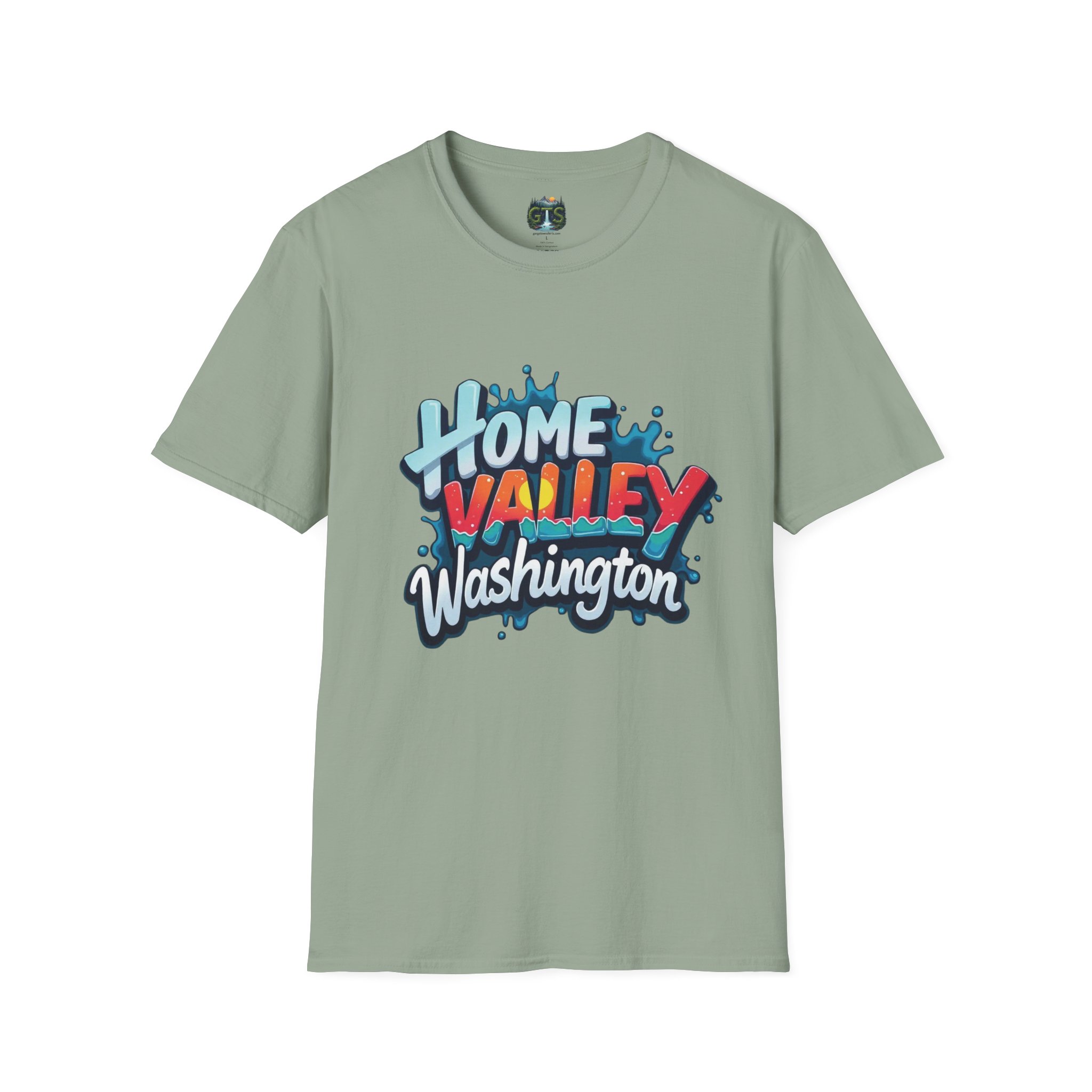 Home Valley Washington T-Shirt – Retro Graffiti Local Proud Tee - Image 25