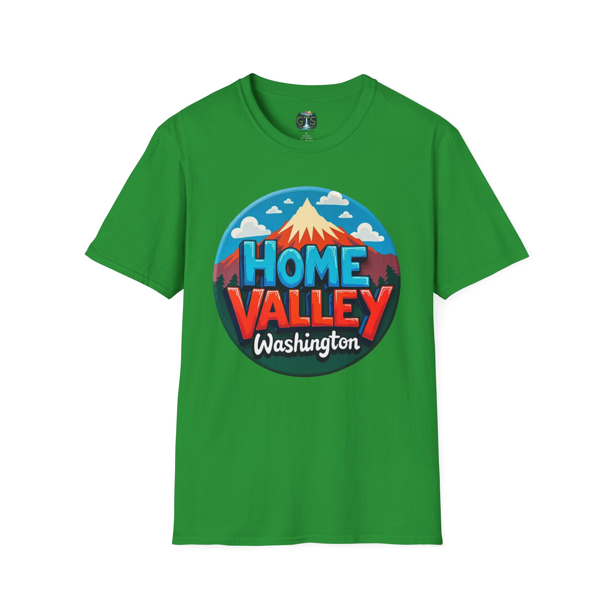 Home Valley Washington T-Shirt – Retro Mountain Badge Graphic - Image 37