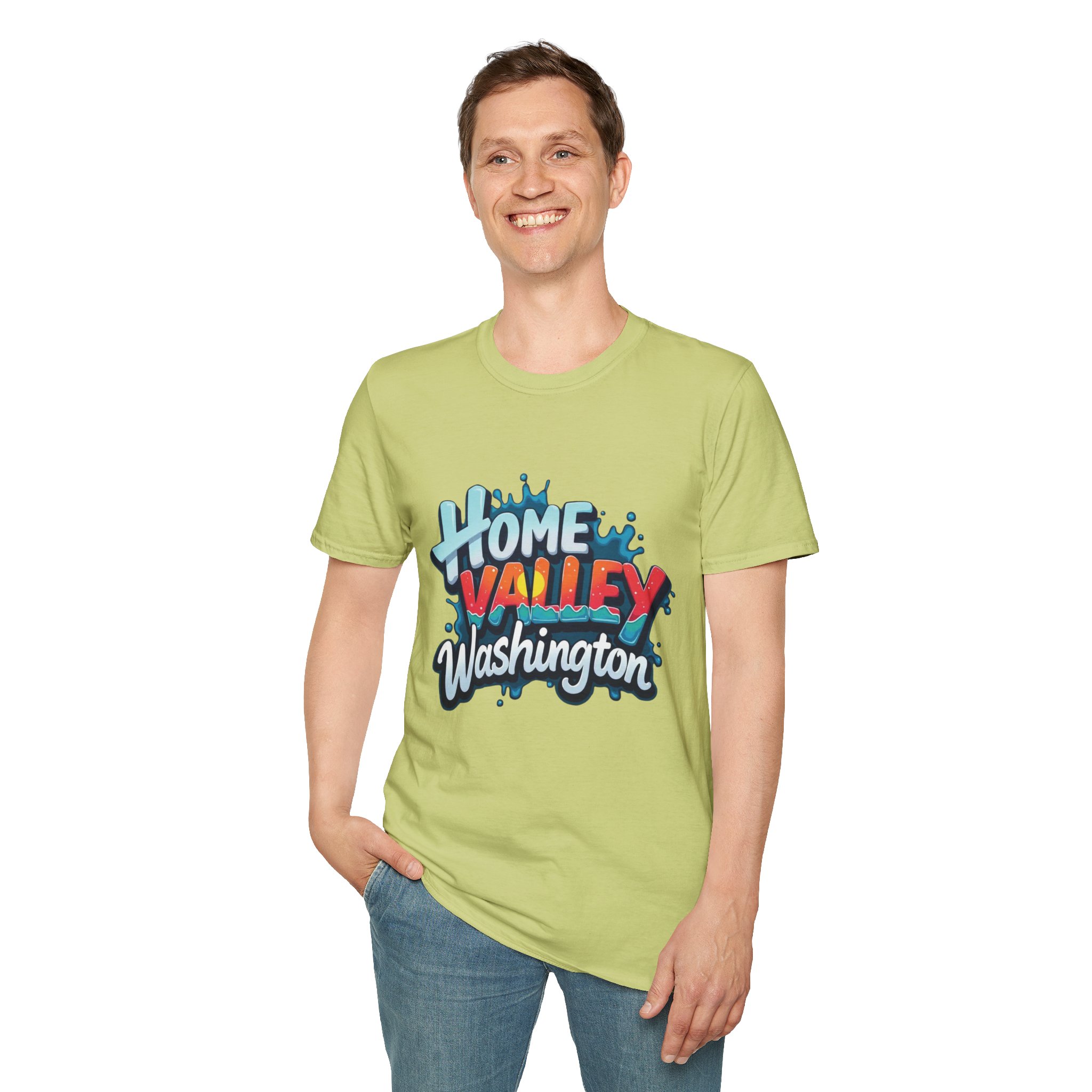 Home Valley Washington T-Shirt – Retro Graffiti Local Proud Tee - Image 20
