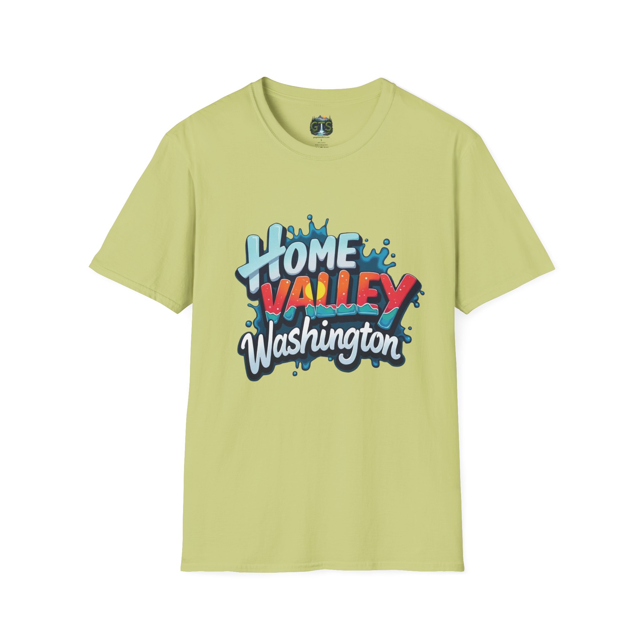 Home Valley Washington T-Shirt – Retro Graffiti Local Proud Tee - Image 17