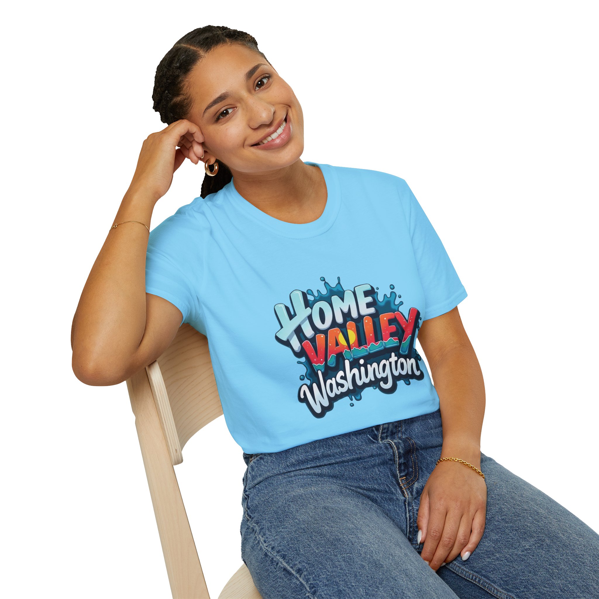 Home Valley Washington T-Shirt – Retro Graffiti Local Proud Tee - Image 39