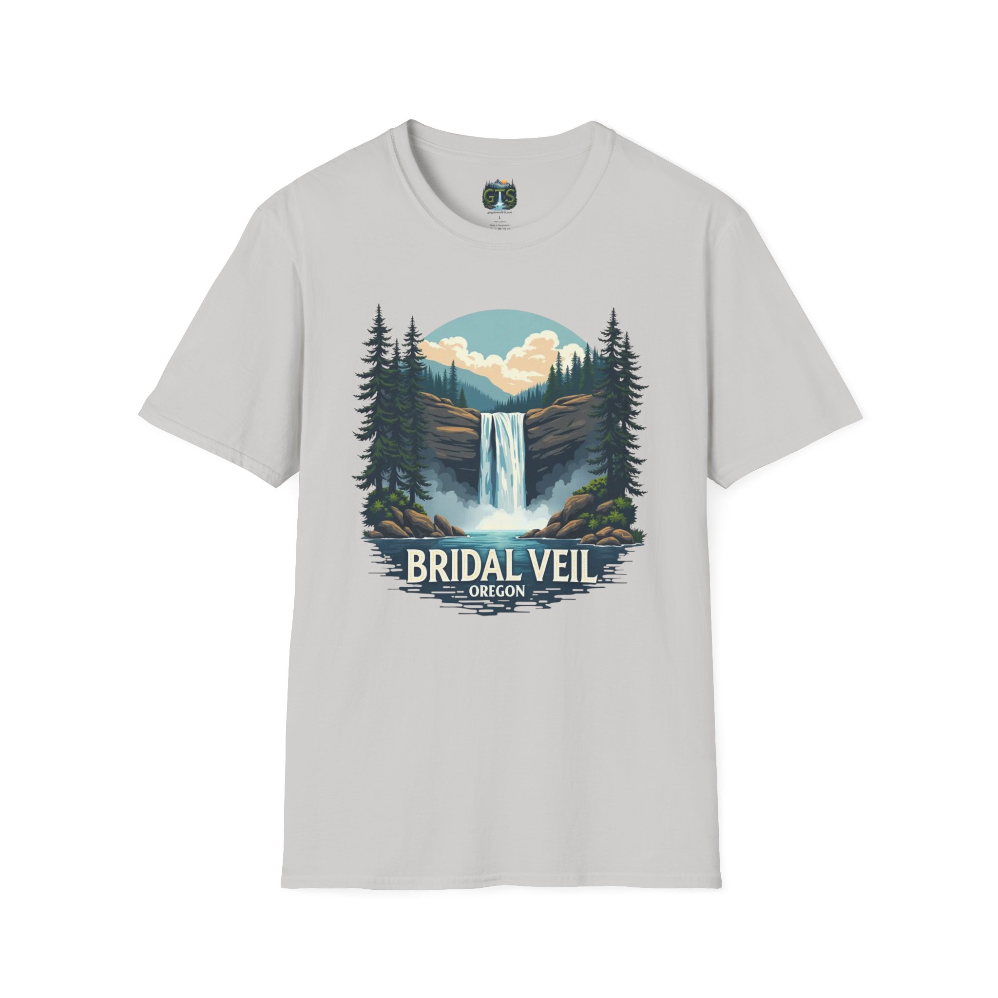 Bridal Veil Oregon T-Shirt — Scenic Waterfall Nature Tee - Image 9