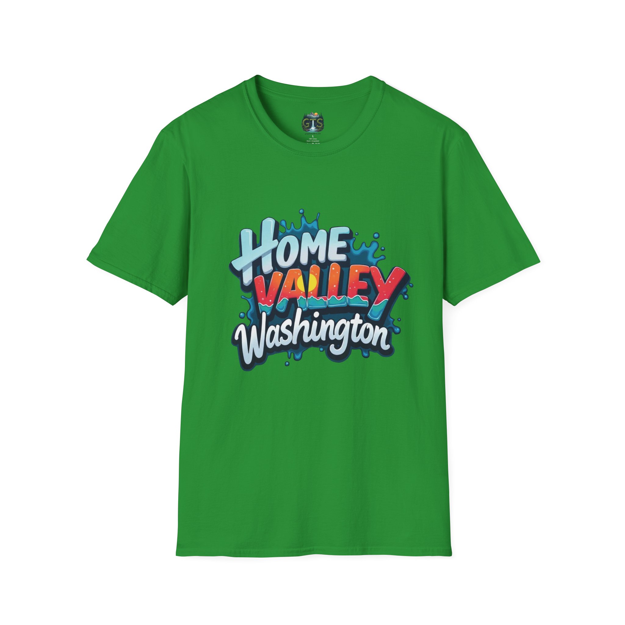 Home Valley Washington T-Shirt – Retro Graffiti Local Proud Tee - Image 33