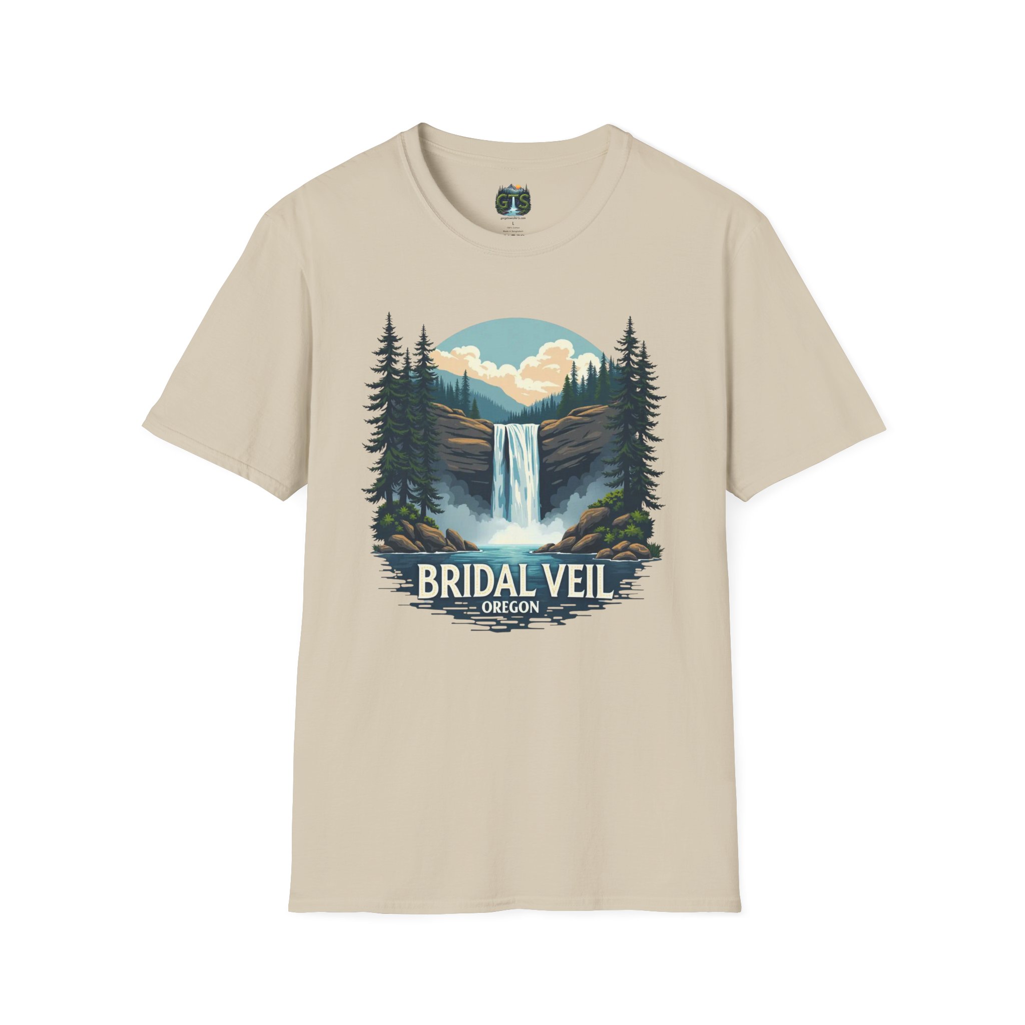 Bridal Veil Oregon T-Shirt — Scenic Waterfall Nature Tee - Image 5