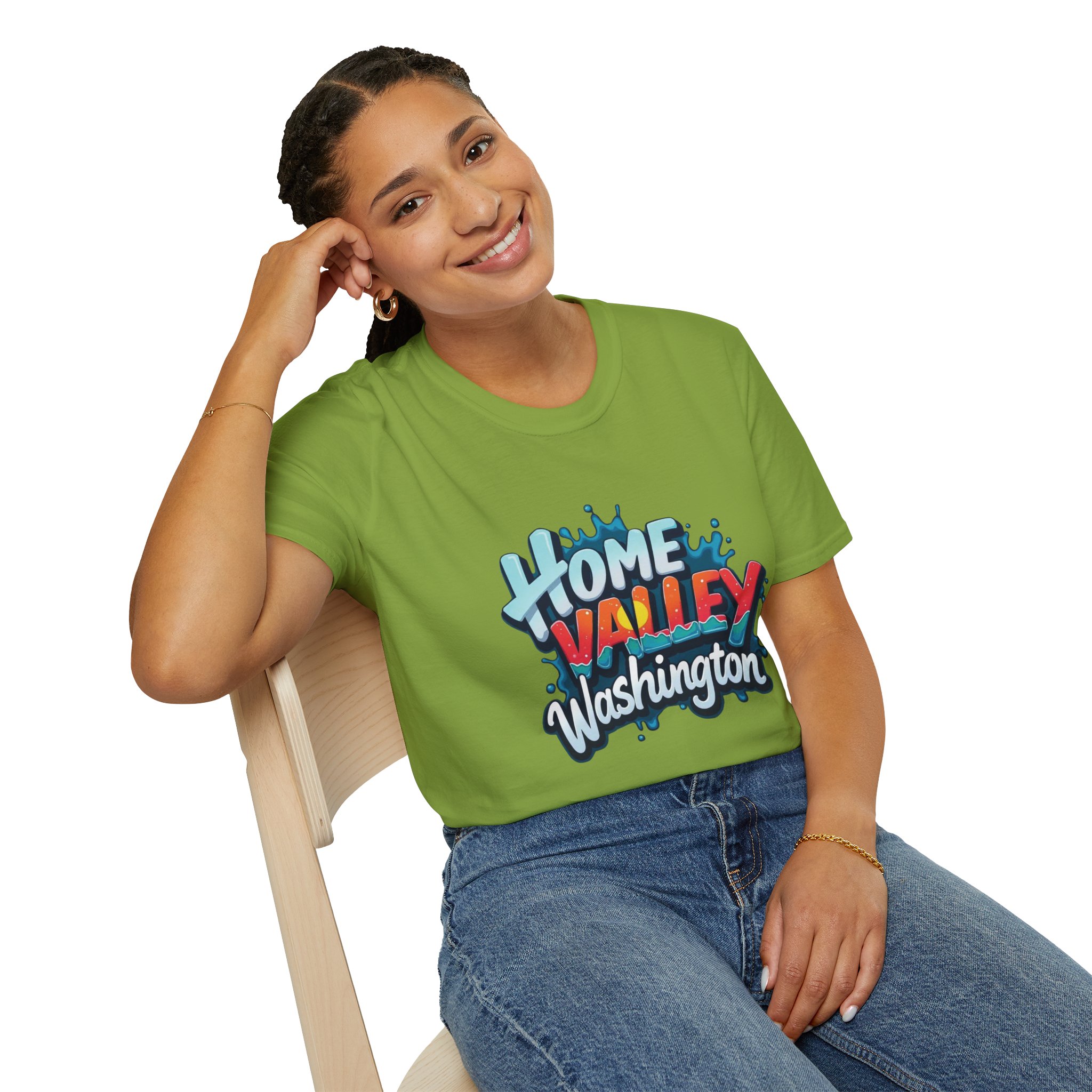 Home Valley Washington T-Shirt – Retro Graffiti Local Proud Tee - Image 31