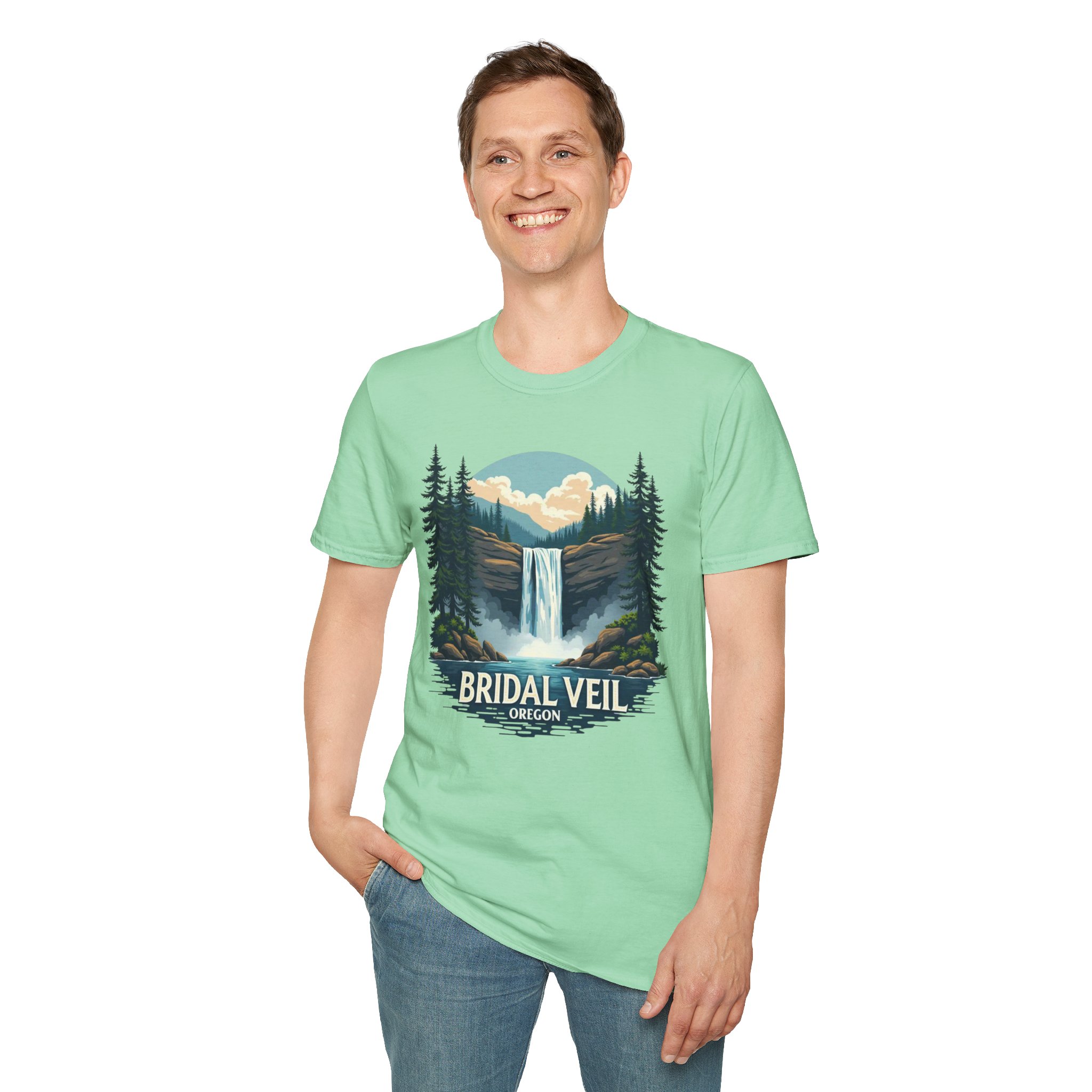 Bridal Veil Oregon T-Shirt — Scenic Waterfall Nature Tee - Image 31