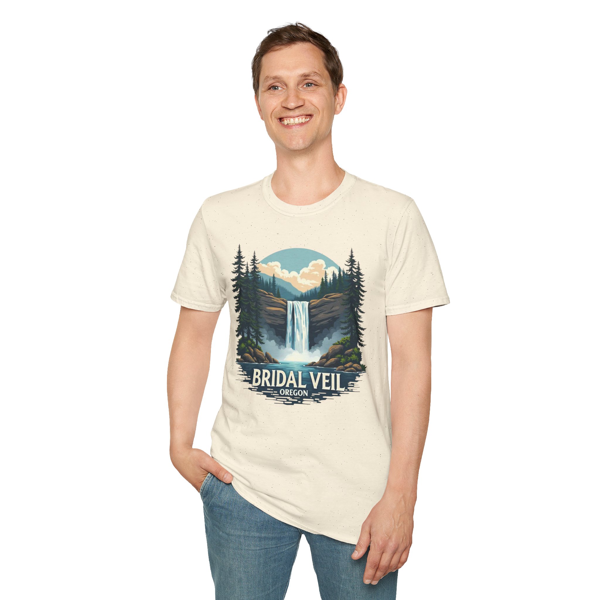 Bridal Veil Oregon T-Shirt — Scenic Waterfall Nature Tee - Image 15