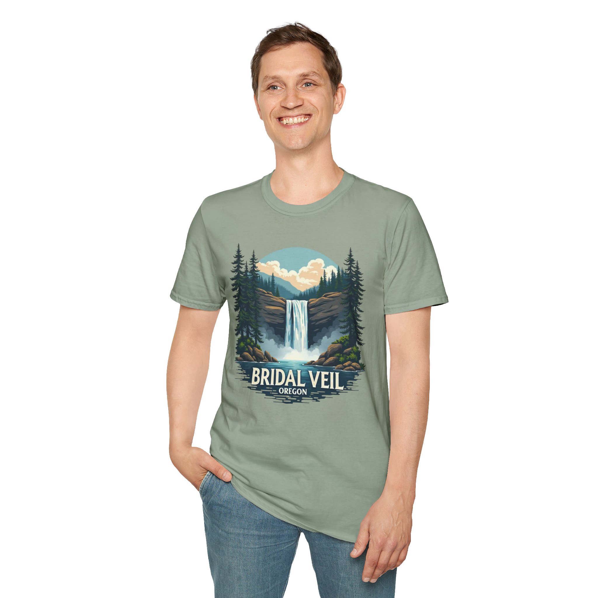 Bridal Veil Oregon T-Shirt — Scenic Waterfall Nature Tee - Image 23