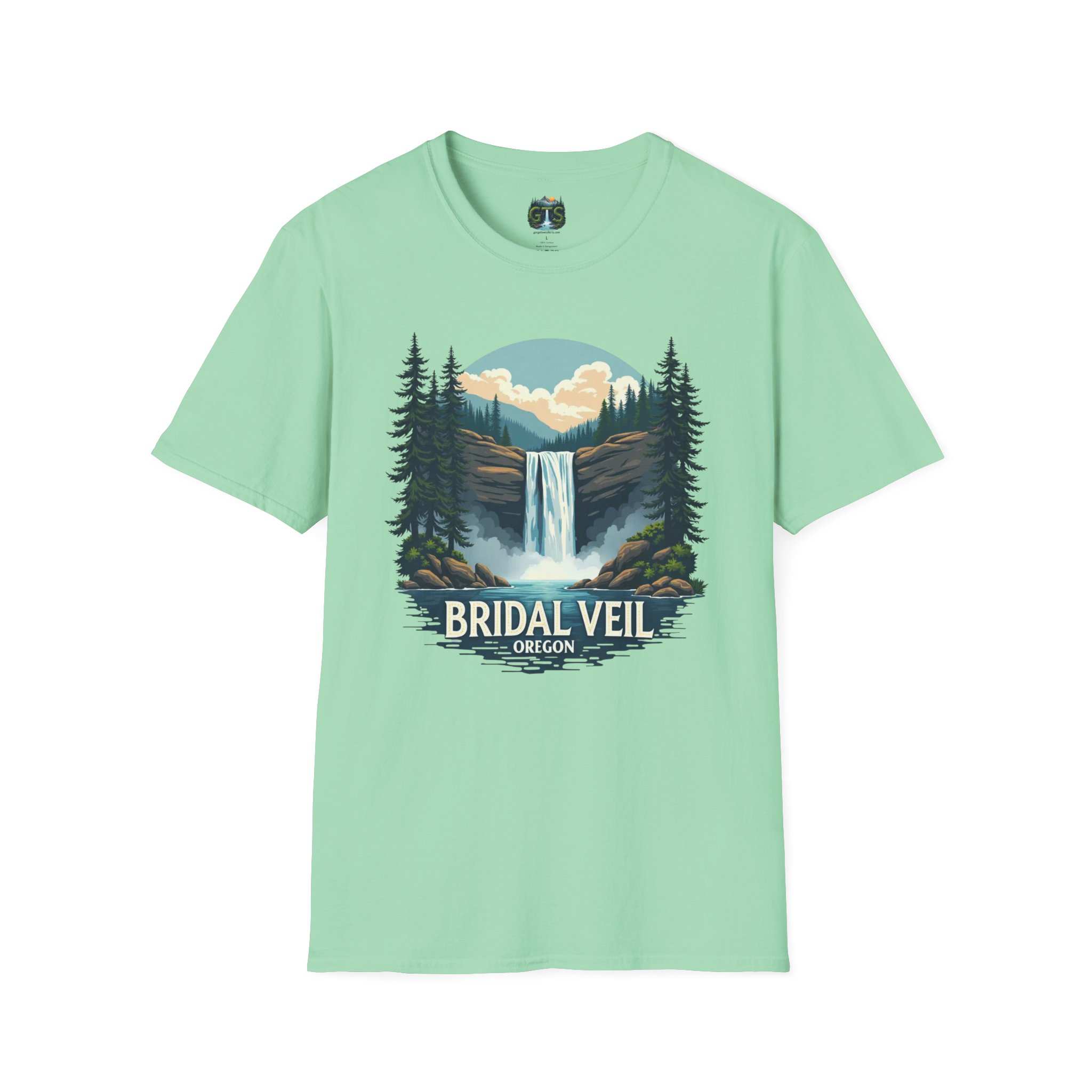 Bridal Veil Oregon T-Shirt — Scenic Waterfall Nature Tee - Image 29
