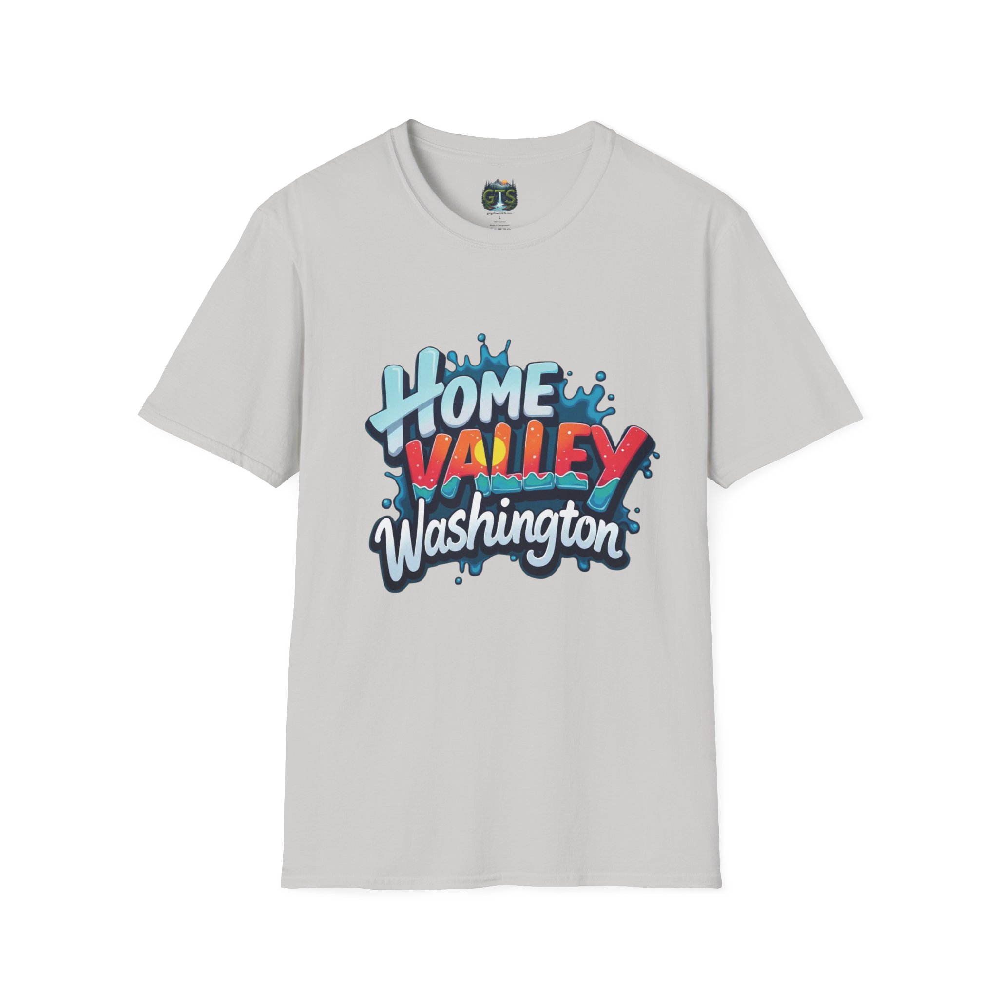 Home Valley Washington T-Shirt – Retro Graffiti Local Proud Tee - Image 13