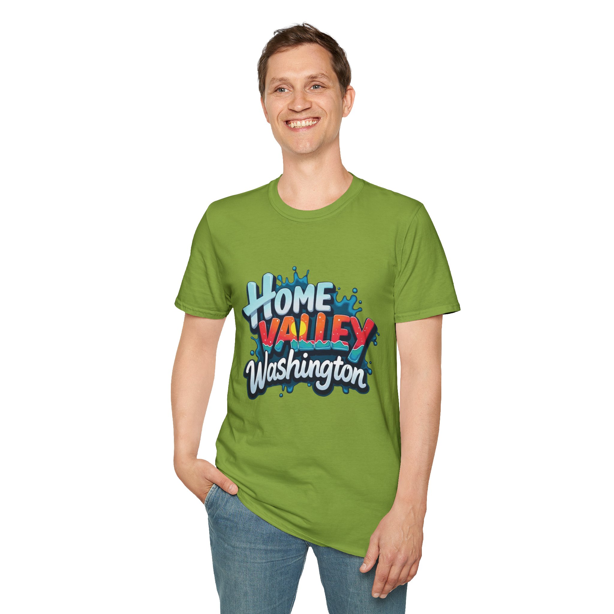 Home Valley Washington T-Shirt – Retro Graffiti Local Proud Tee - Image 32