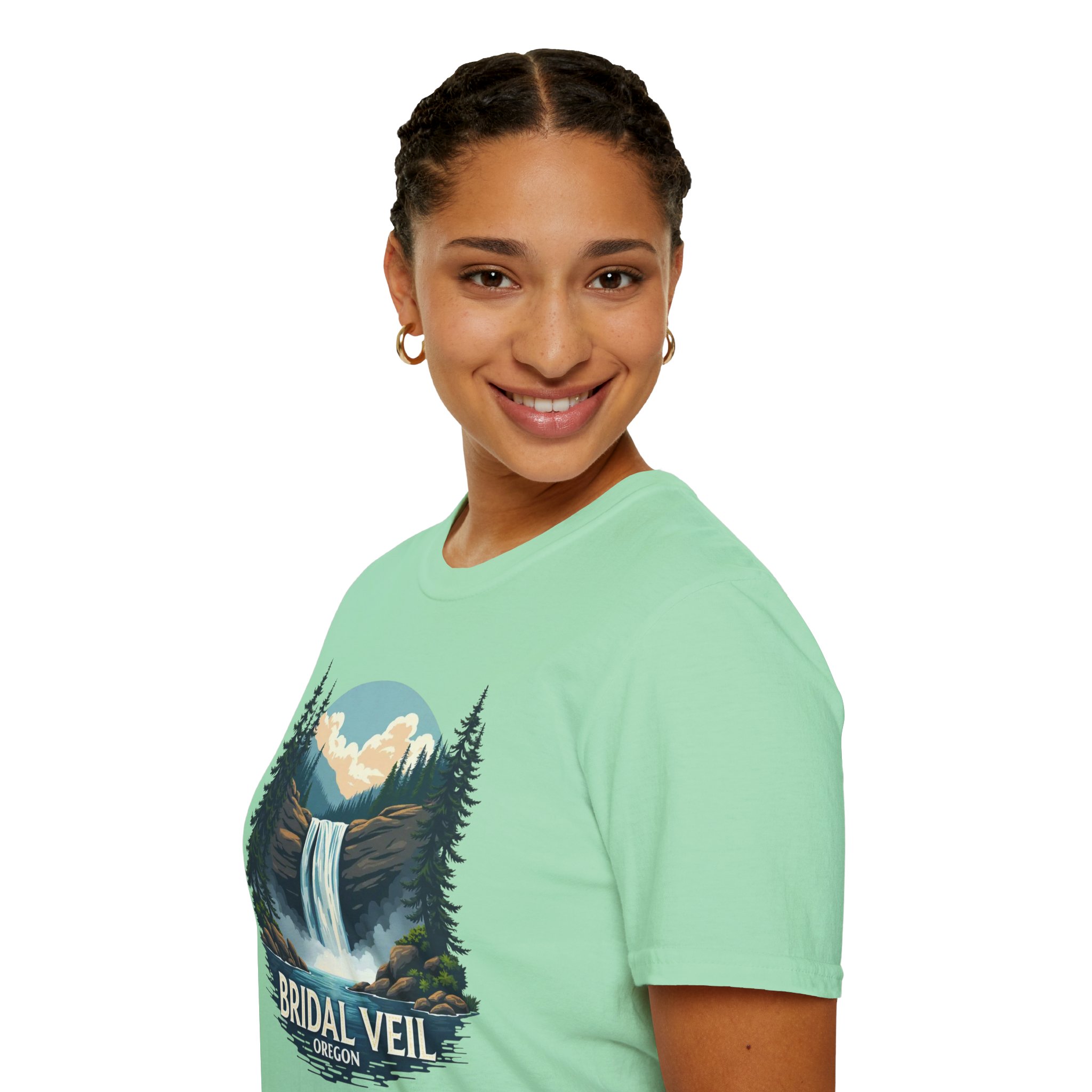 Bridal Veil Oregon T-Shirt — Scenic Waterfall Nature Tee - Image 32