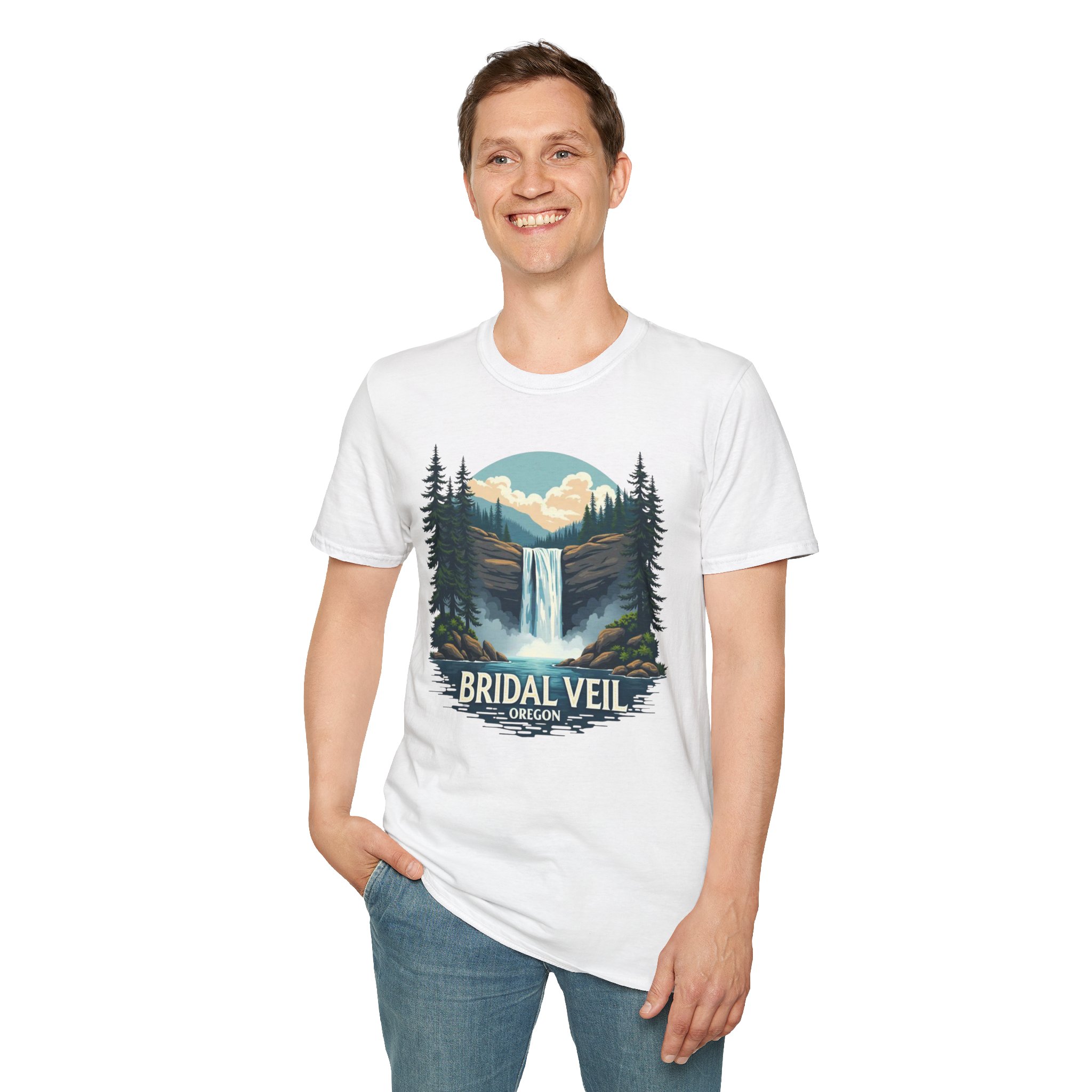 Bridal Veil Oregon T-Shirt — Scenic Waterfall Nature Tee - Image 3