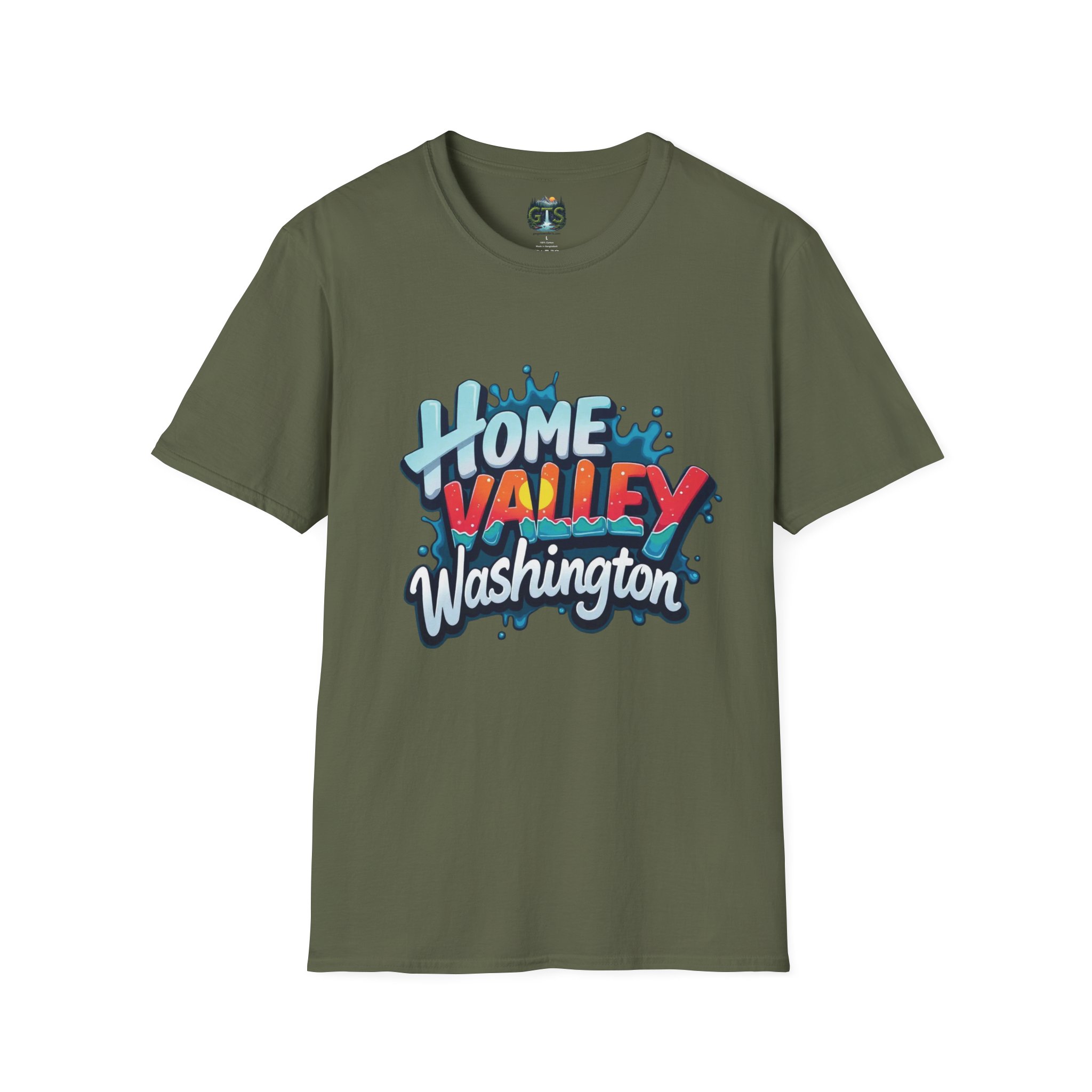 Home Valley Washington T-Shirt – Retro Graffiti Local Proud Tee - Image 21