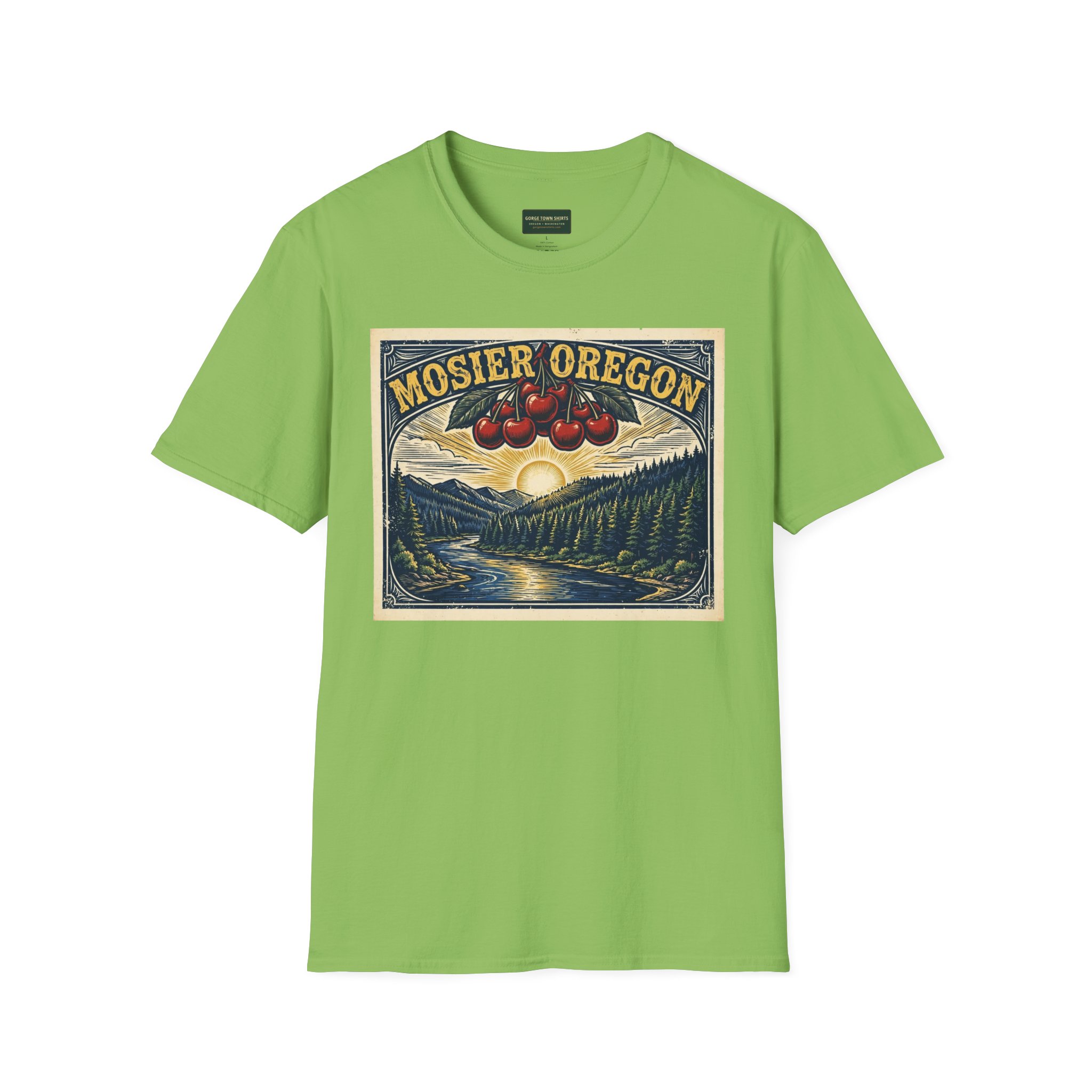 Mosier Oregon T-Shirt – Cherry Poster Graphic - Image 9