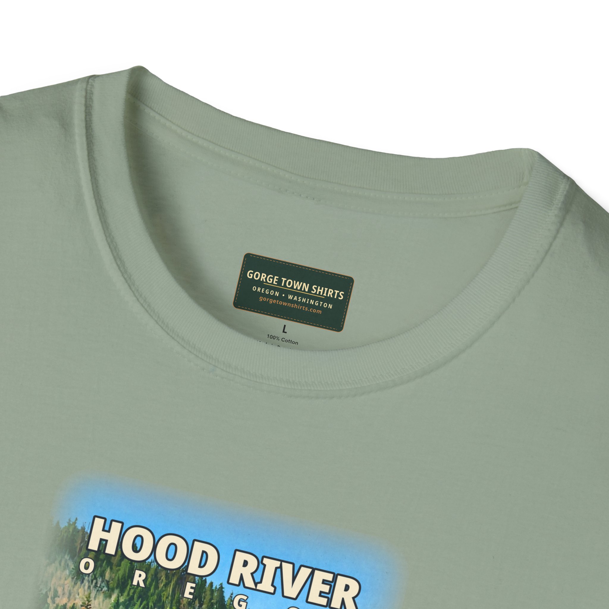 Hood River Oregon Angler T-Shirt - Image 23