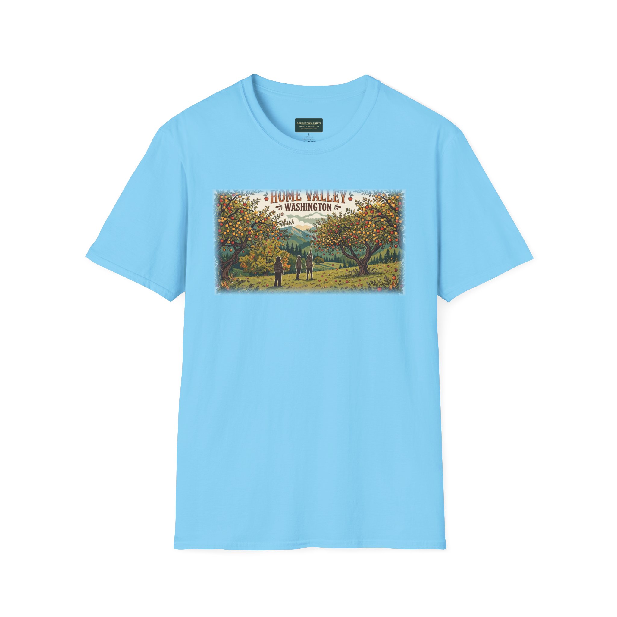 Home Valley Washington T-Shirt – Orchard Harvest Graphic - Image 11