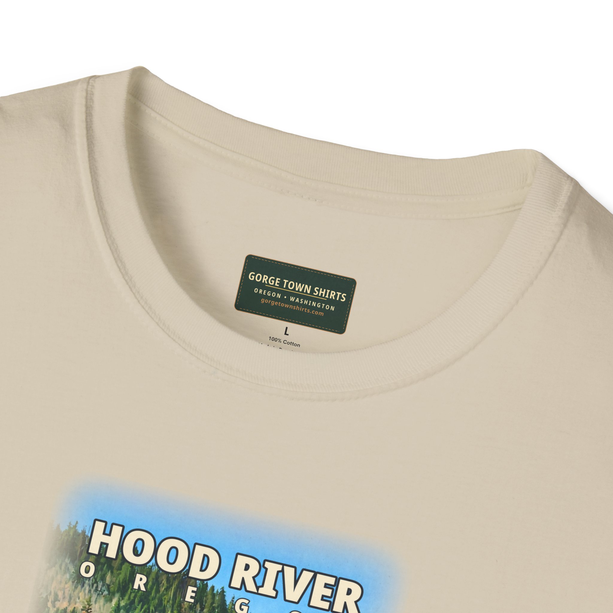 Hood River Oregon Angler T-Shirt - Image 8