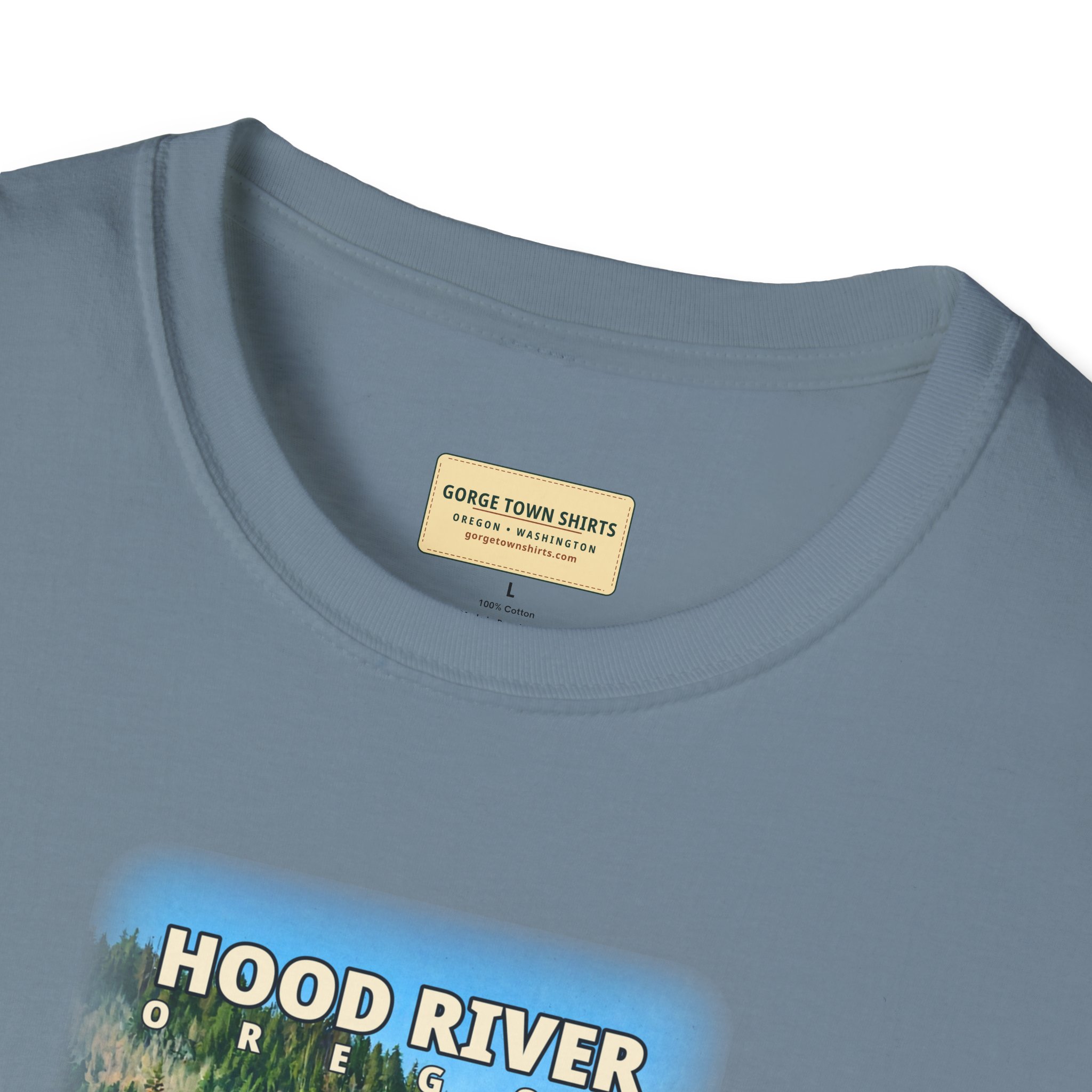 Hood River Oregon Angler T-Shirt - Image 35