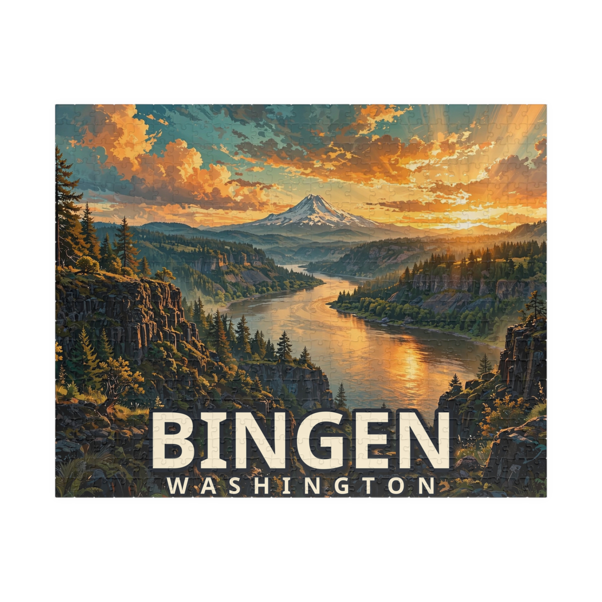Bingen Washington Jigsaw Puzzle – Epic Hour Graphic - Image 9