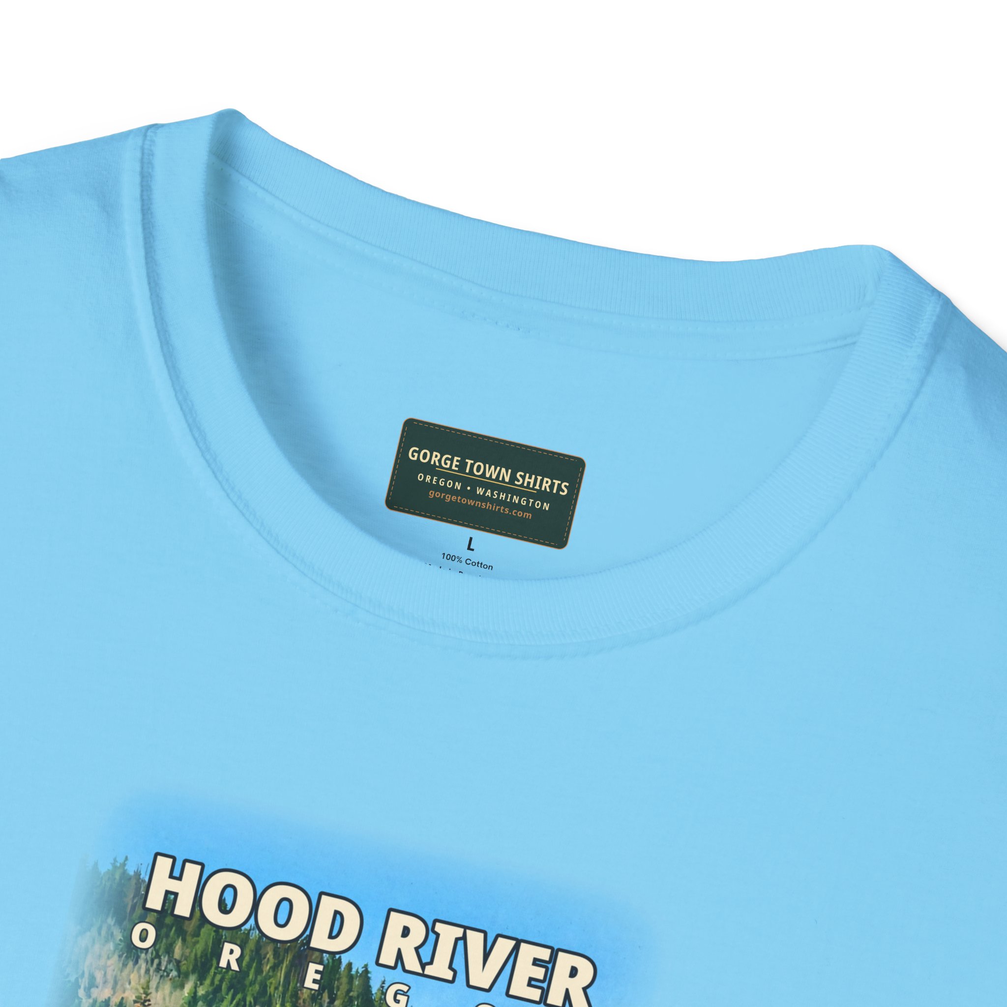 Hood River Oregon Angler T-Shirt - Image 32