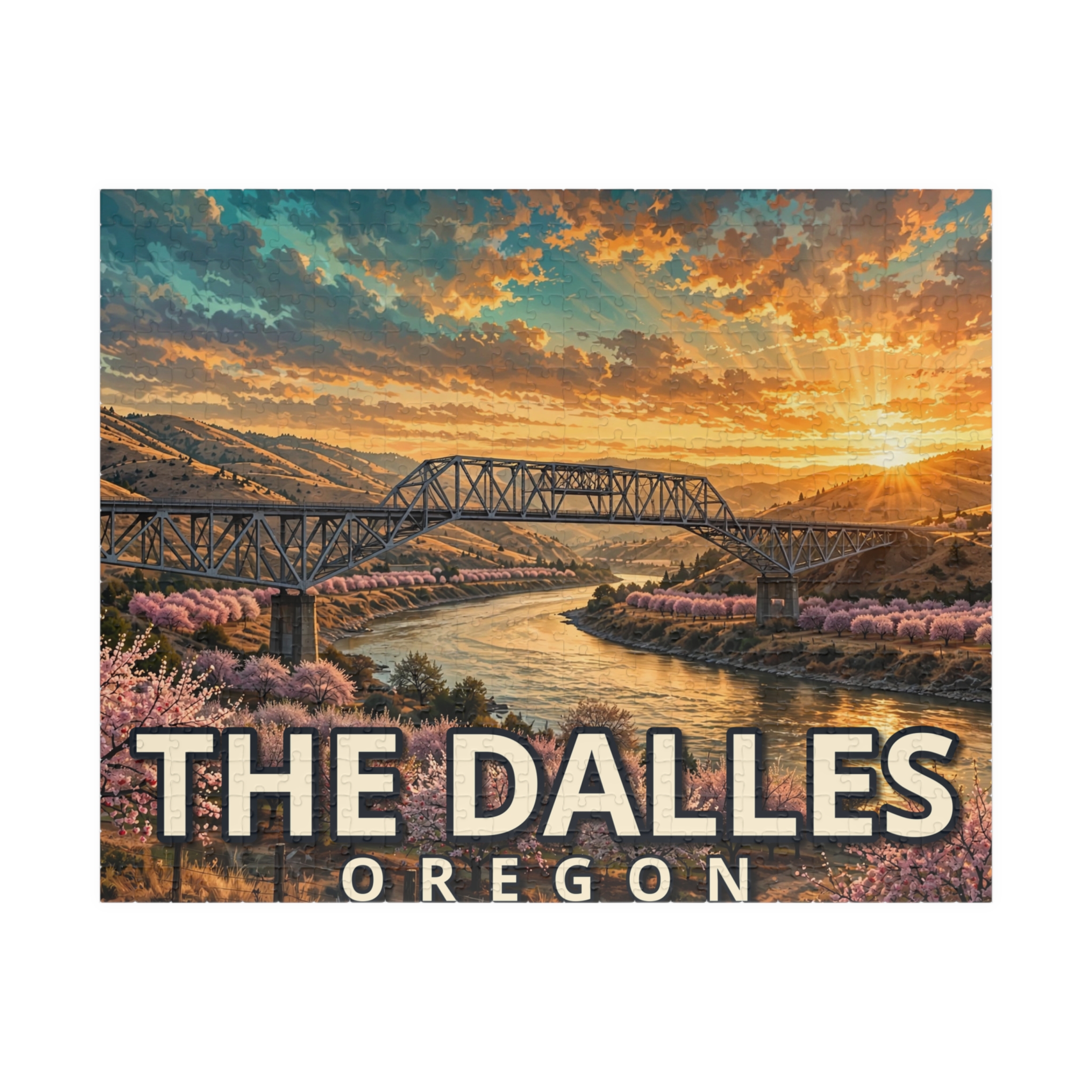 The Dalles Oregon Jigsaw Puzzle – Epic Hour Graphic - Image 9
