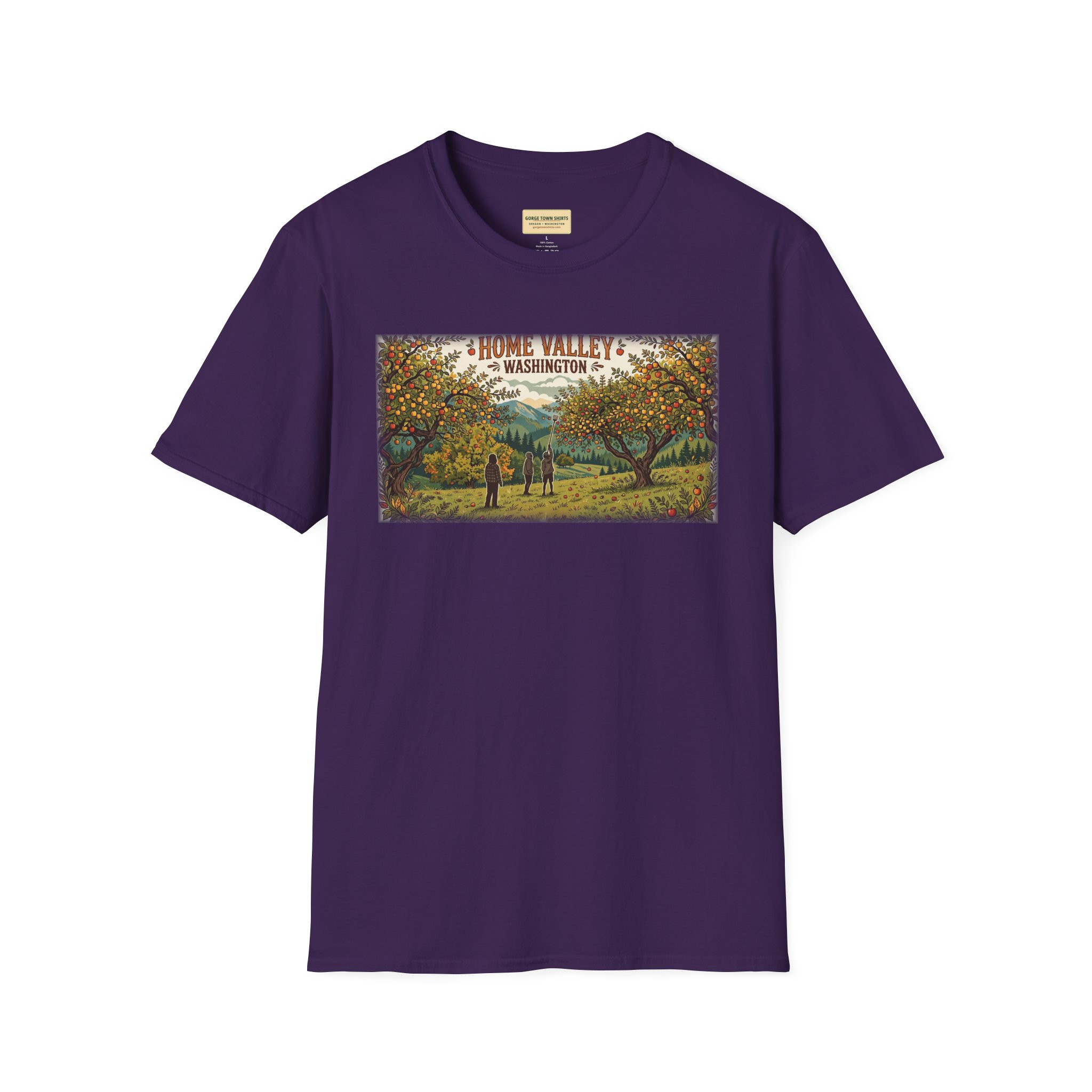 Home Valley Washington T-Shirt – Orchard Harvest Graphic - Image 14