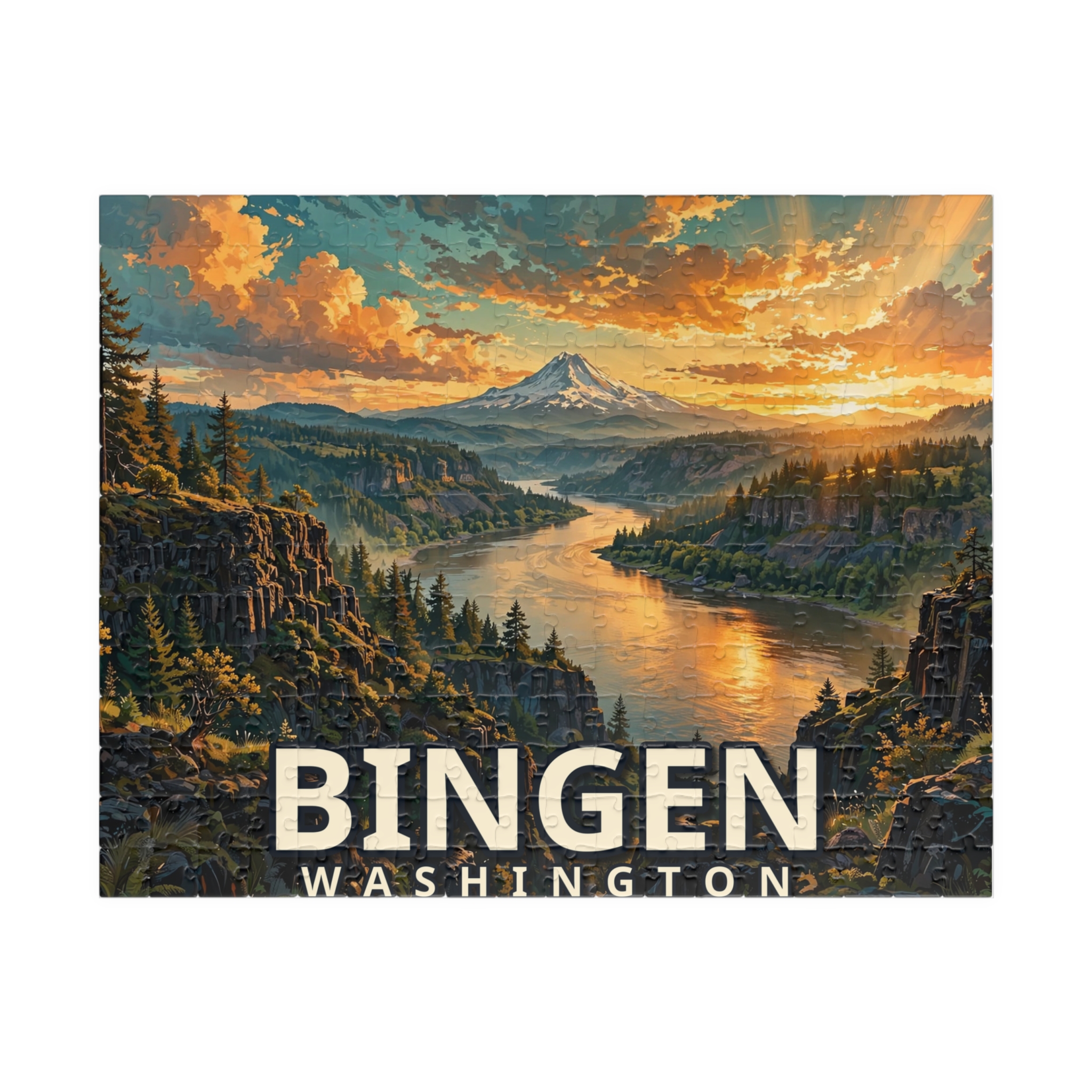 Bingen Washington Jigsaw Puzzle – Epic Hour Graphic - Image 5