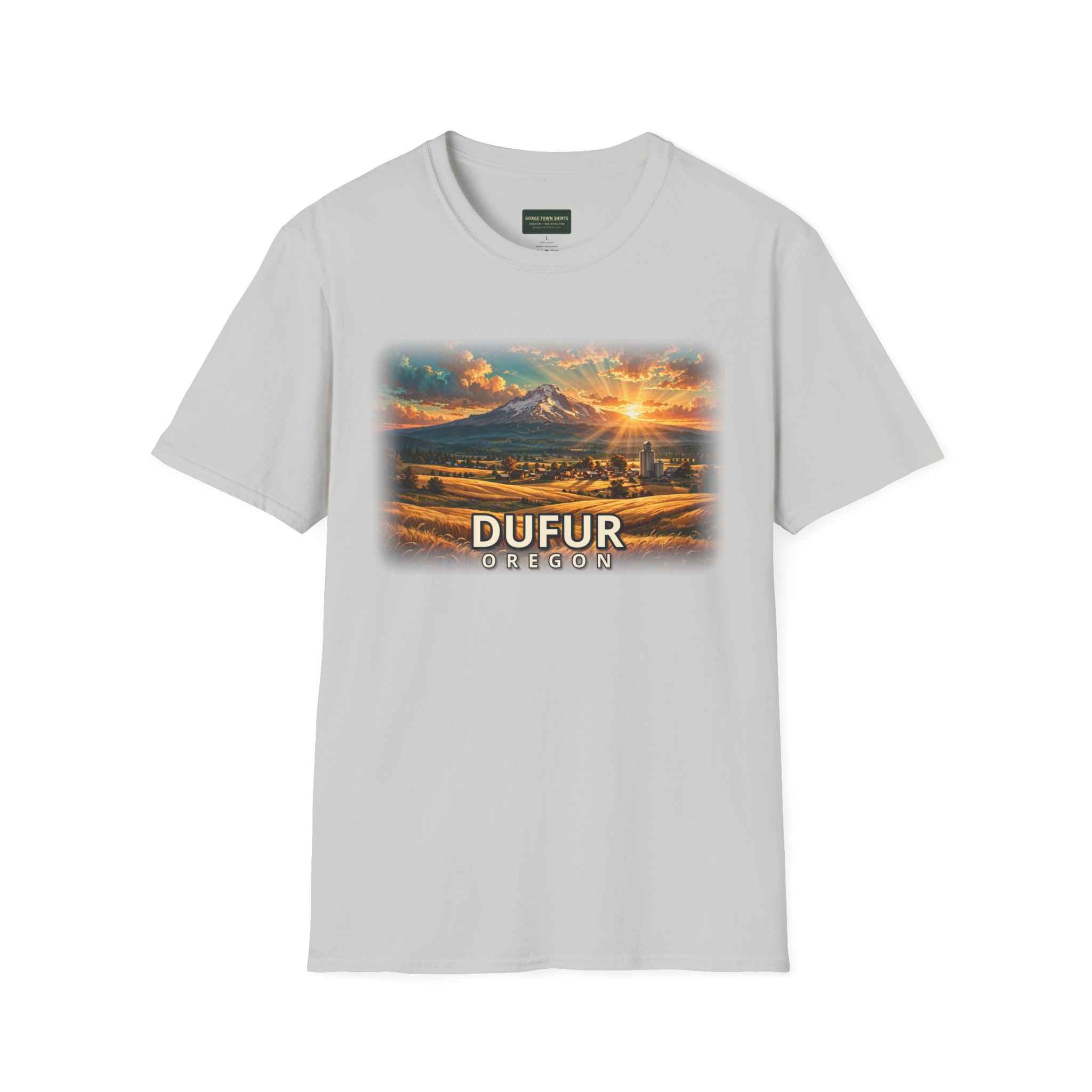 Dufur Oregon T-Shirt – Epic Hour Wheat Fields Mount Hood Graphic - Image 10