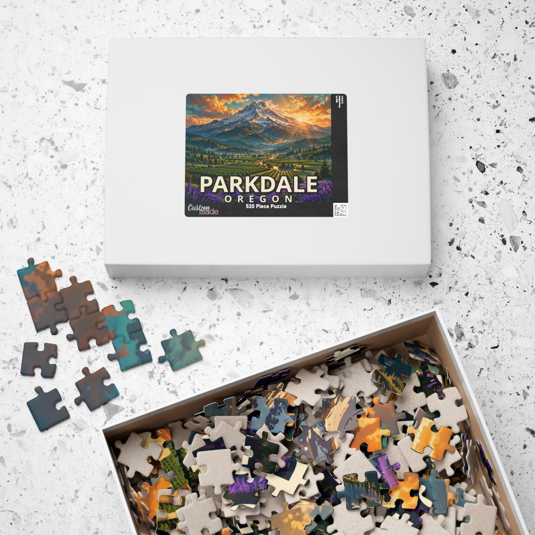 Parkdale Oregon Jigsaw Puzzle – Epic Hour Graphic - Image 12