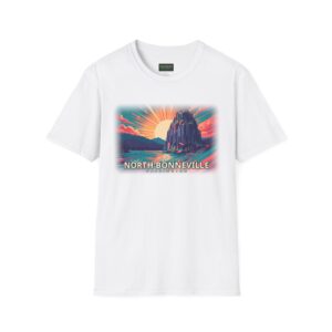 North Bonneville Washington T-Shirt – Bold & Wild Beacon Rock Graphic