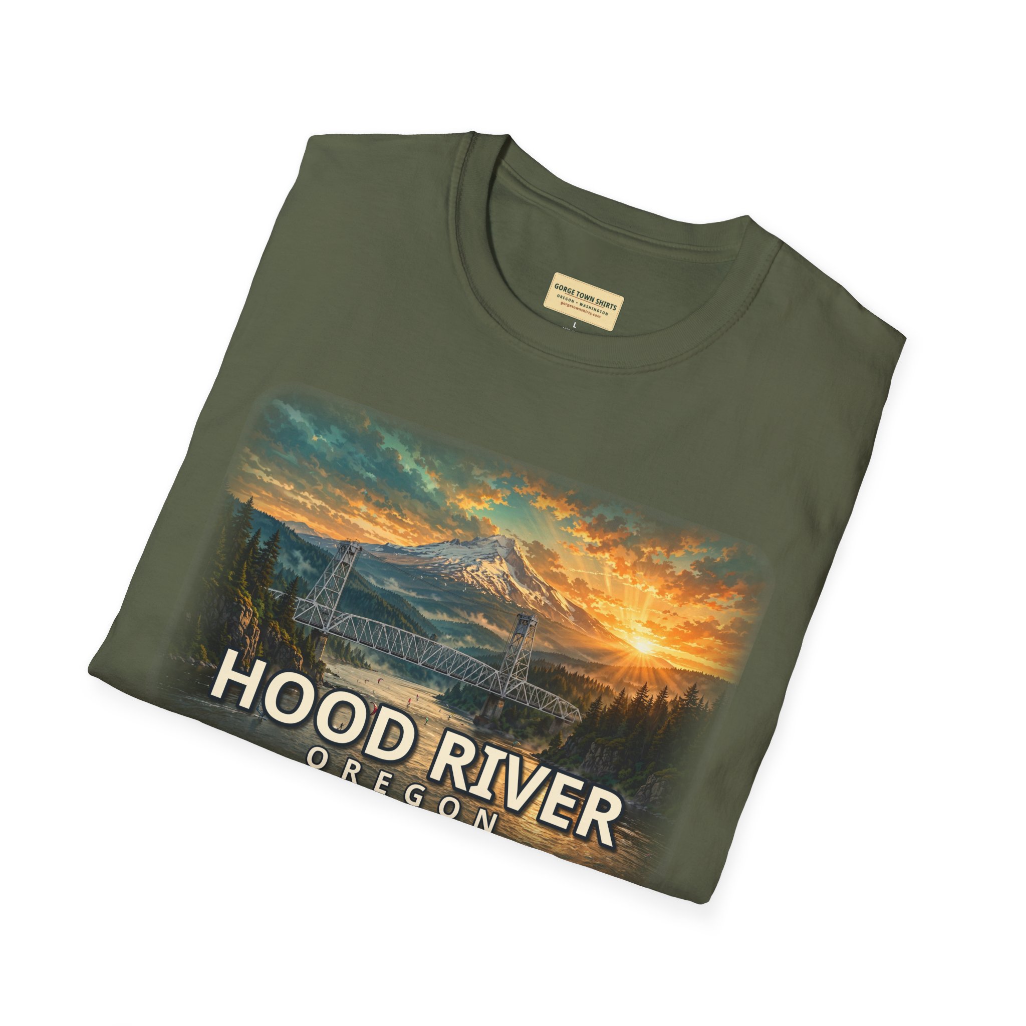 Hood River Oregon T-Shirt – Epic Hour Bridge Graphic - Image 21