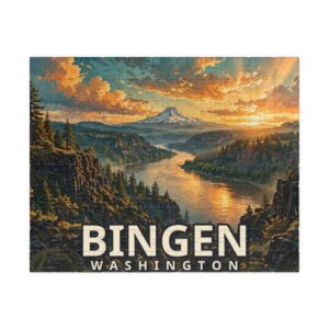 Bingen Washington Jigsaw Puzzle – Epic Hour Graphic