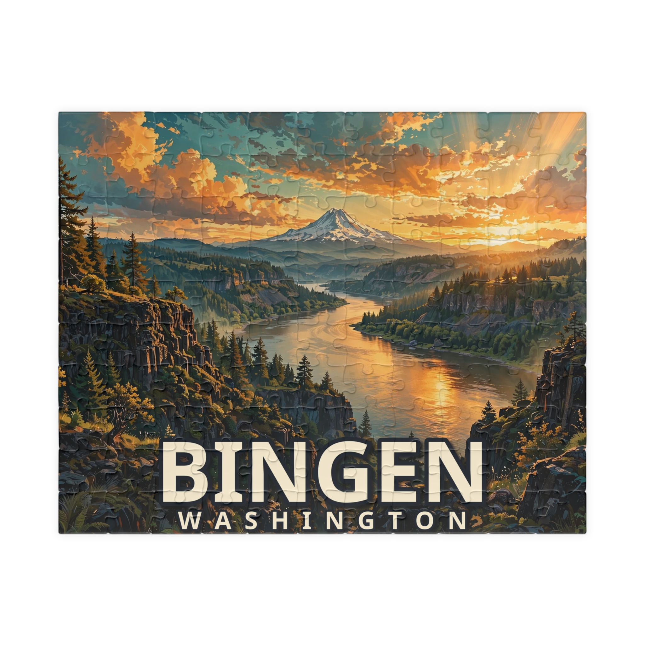 Bingen Washington Jigsaw Puzzle – Epic Hour Graphic