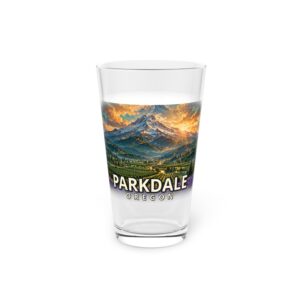 Parkdale Oregon Pint Glass – Epic Hour Graphic
