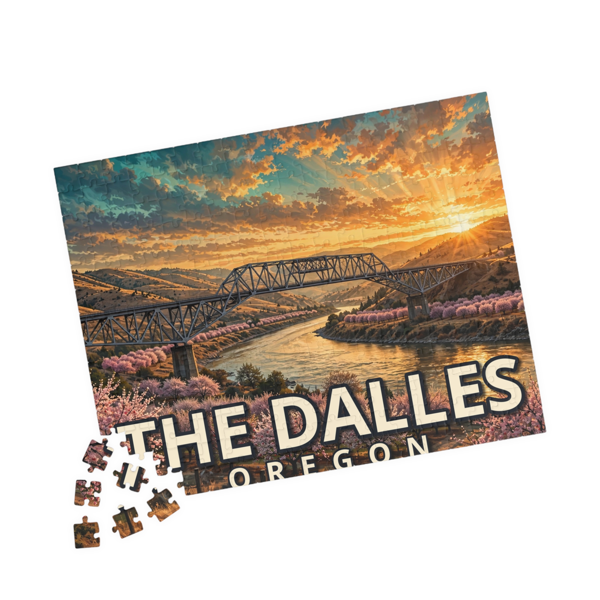The Dalles Oregon Jigsaw Puzzle – Epic Hour Graphic - Image 7