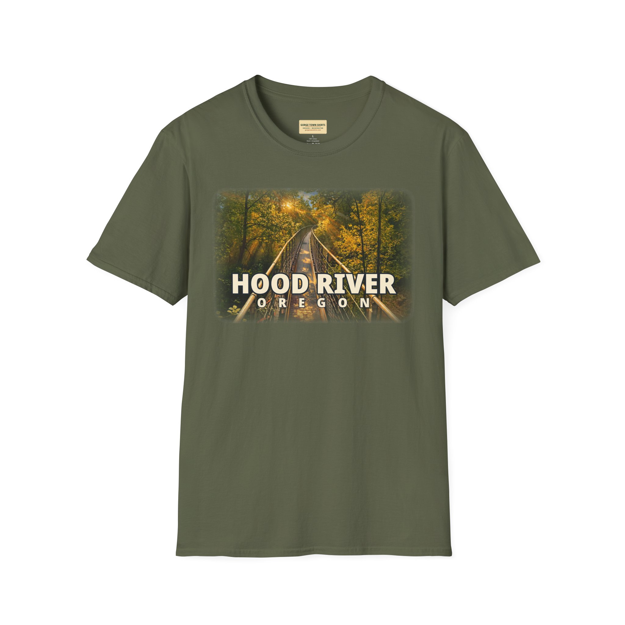 Hood River Oregon T-Shirt – Epic Hour Footbridge Graphic - Image 7