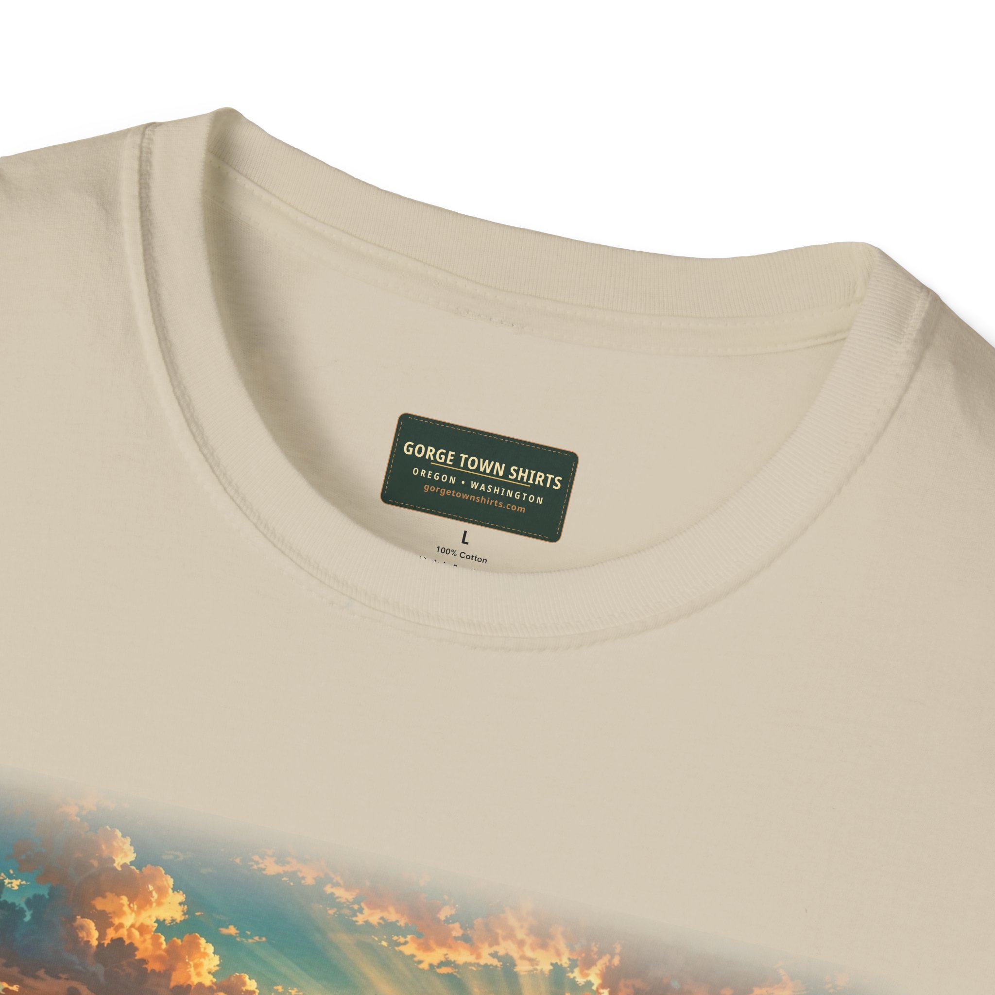 Dufur Oregon T-Shirt – Epic Hour Wheat Fields Mount Hood Graphic - Image 8