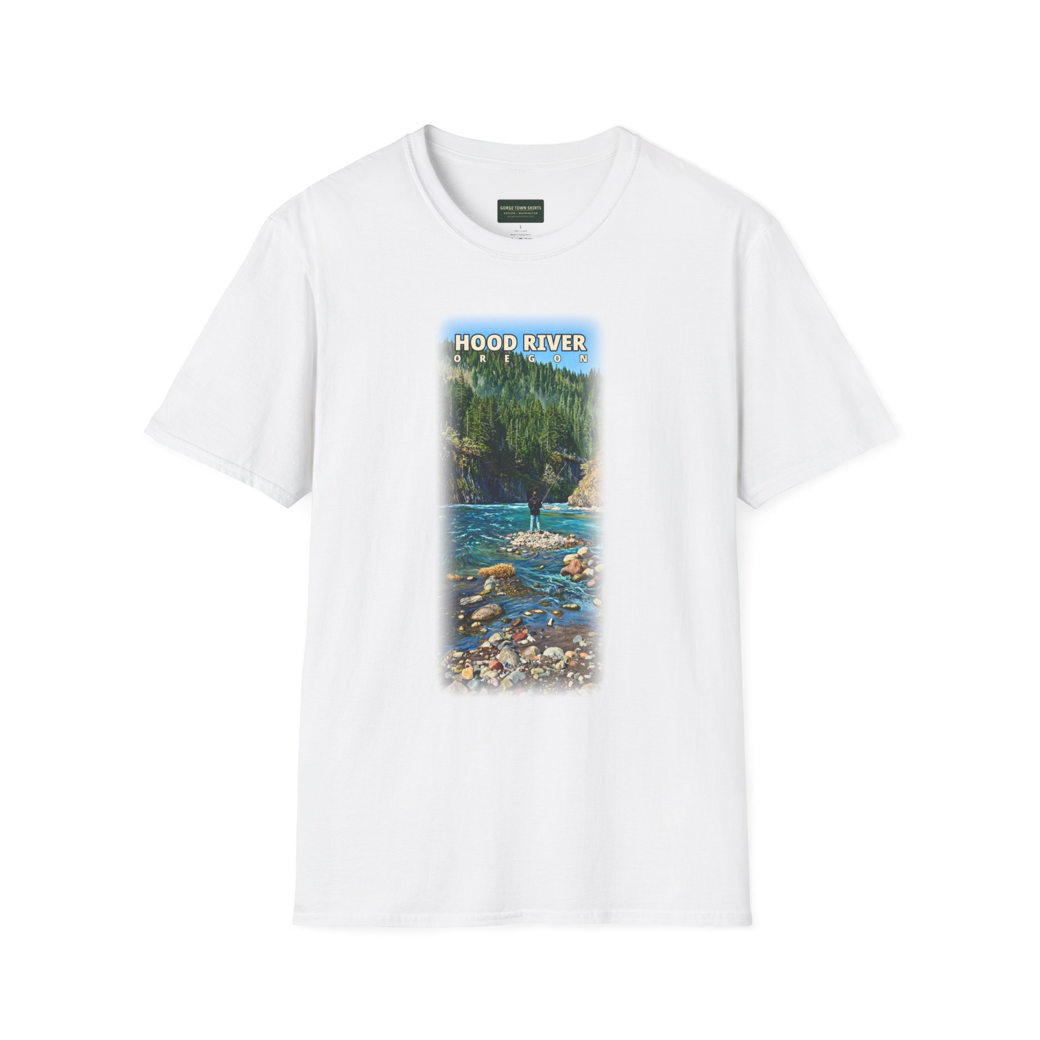 Hood River Oregon Angler T-Shirt
