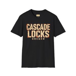 Cascade Locks Oregon Stencil T-Shirt
