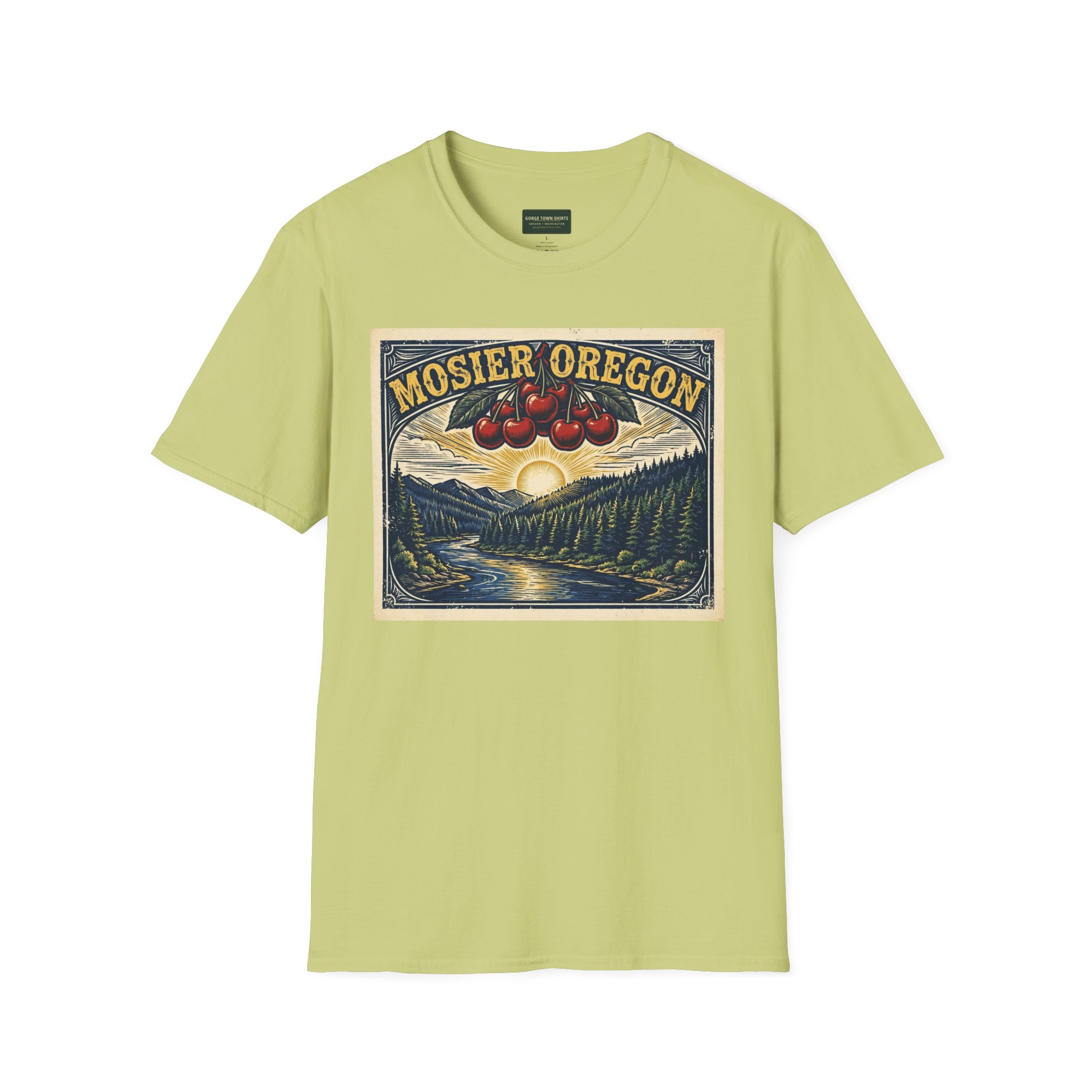 Mosier Oregon T-Shirt – Cherry Poster Graphic - Image 6